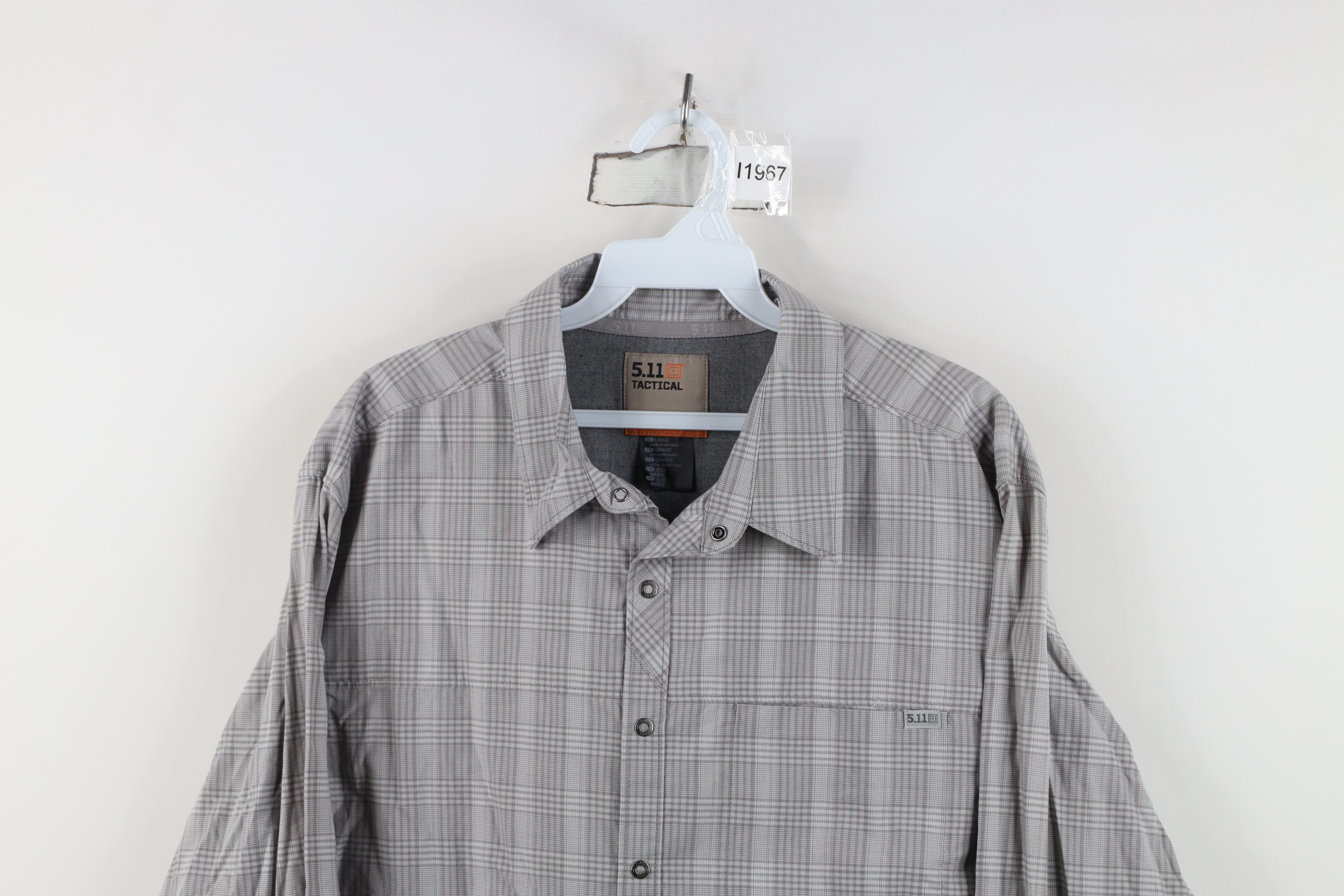 Vintage 5.11 Tactical Series Snap Button Collared Button Shirt Size US L / EU 52-54 / 3 - 2 Thumbnail