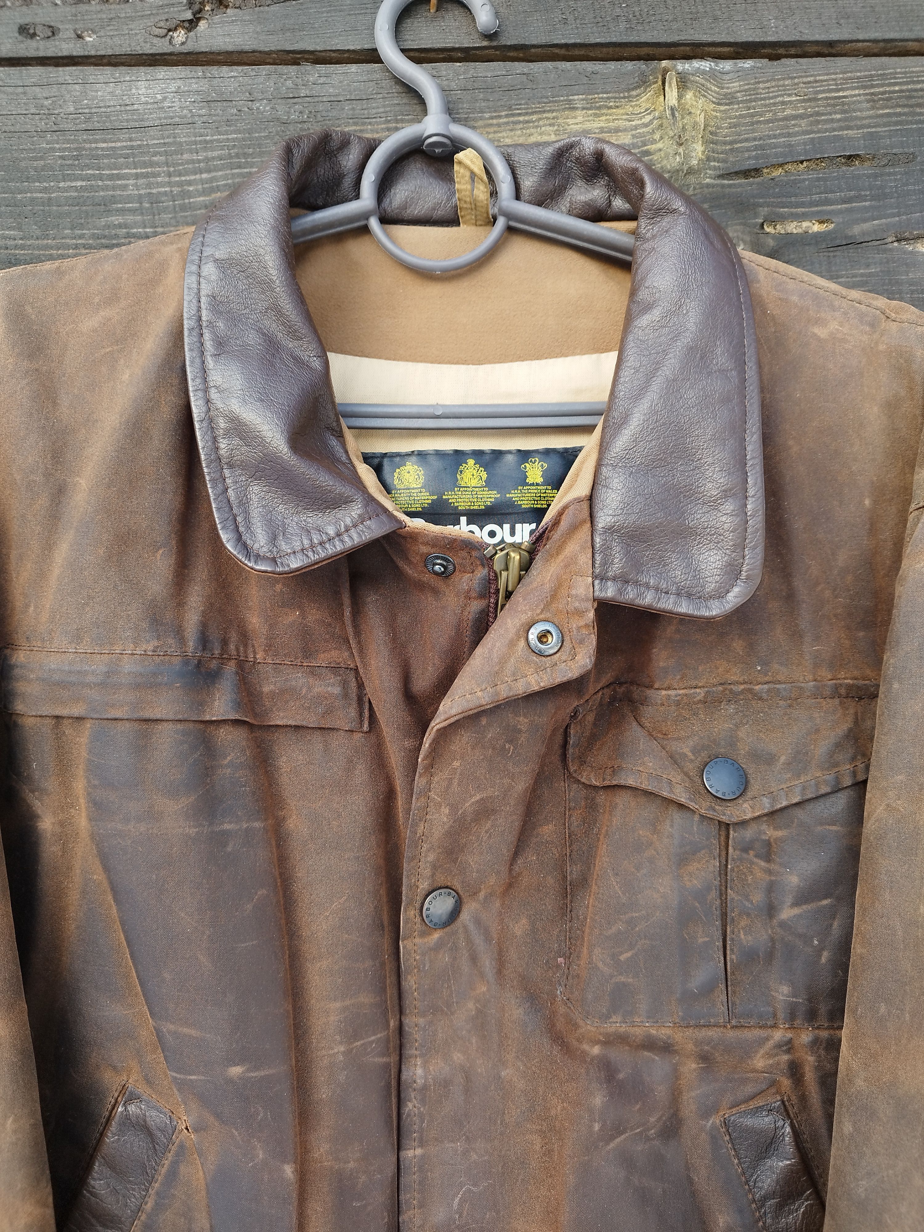 Barbour Barbour A1550 Bushman Waxed Cotton Jacket Brown Size M Size US M / EU 48-50 / 2 - 3 Thumbnail