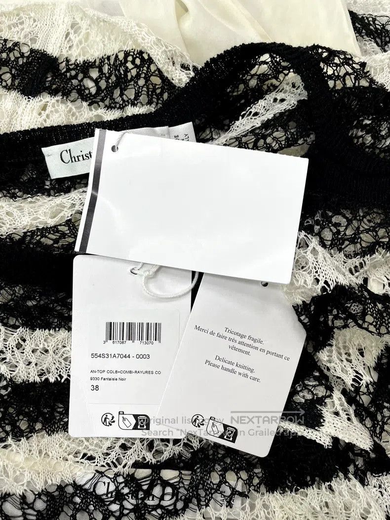 Dior Dior 25 early autumn black and white striped knitted long Size XS / US 0-2 / IT 36-38 - 5 Thumbnail
