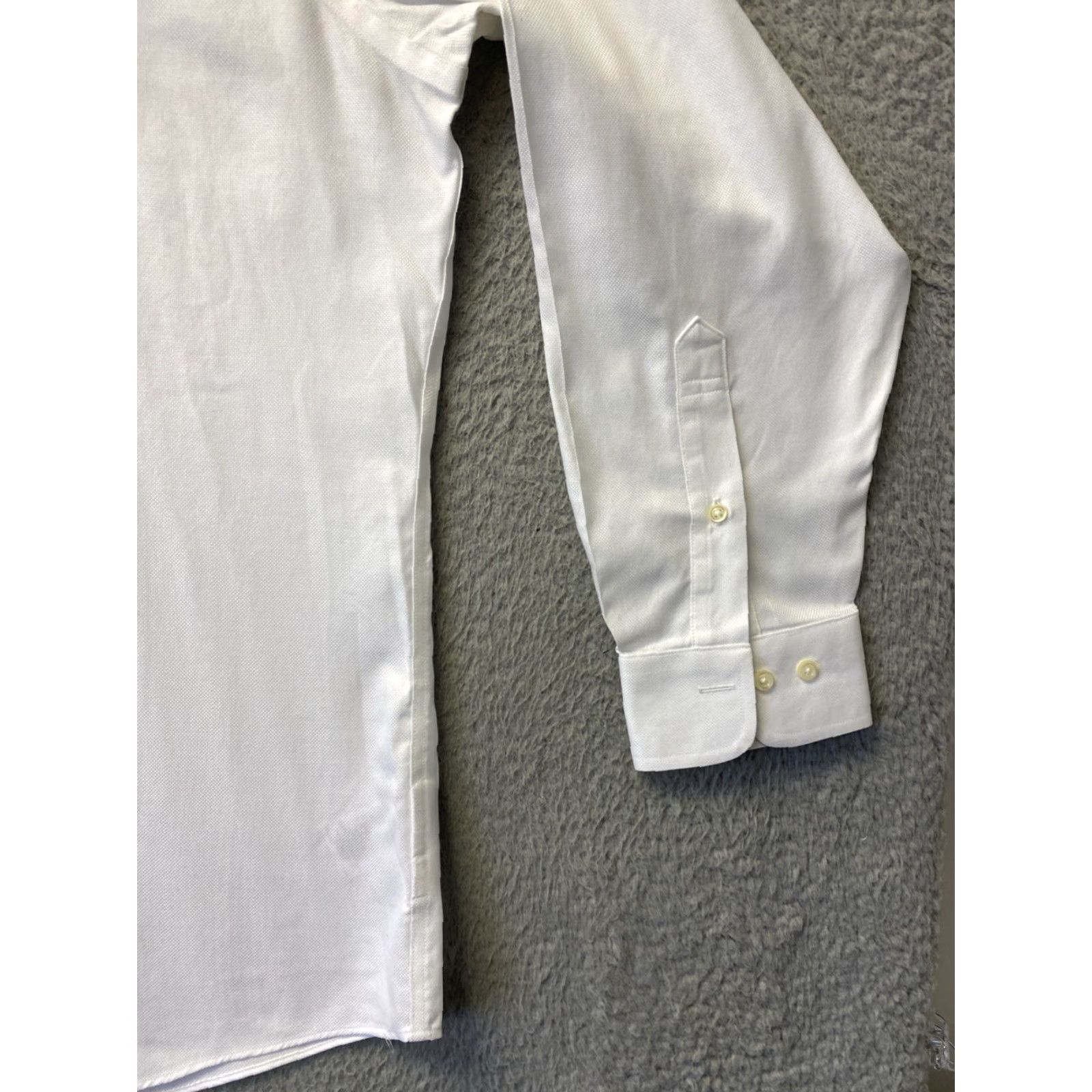 Brooks Brothers Brooks Brothers Dress Shirt Mens 17 4/5 White Cotton Non-Iron 0546 Size US XL / EU 56 / 4 - 7 Thumbnail