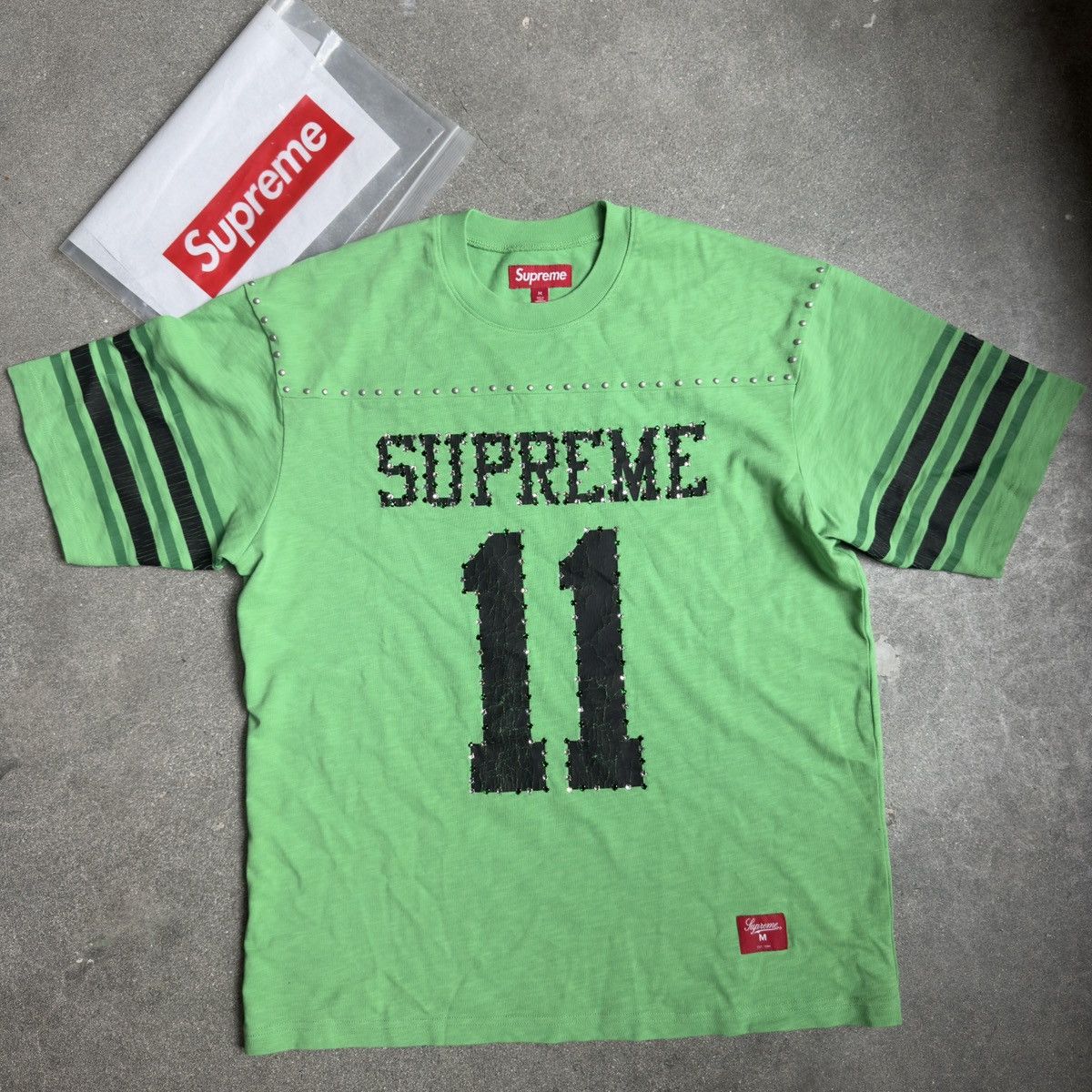 Supreme Supreme SS2026 Studded S/S Football Top (GREEN) Size US M / EU 48-50 / 2 - 1 Thumbnail