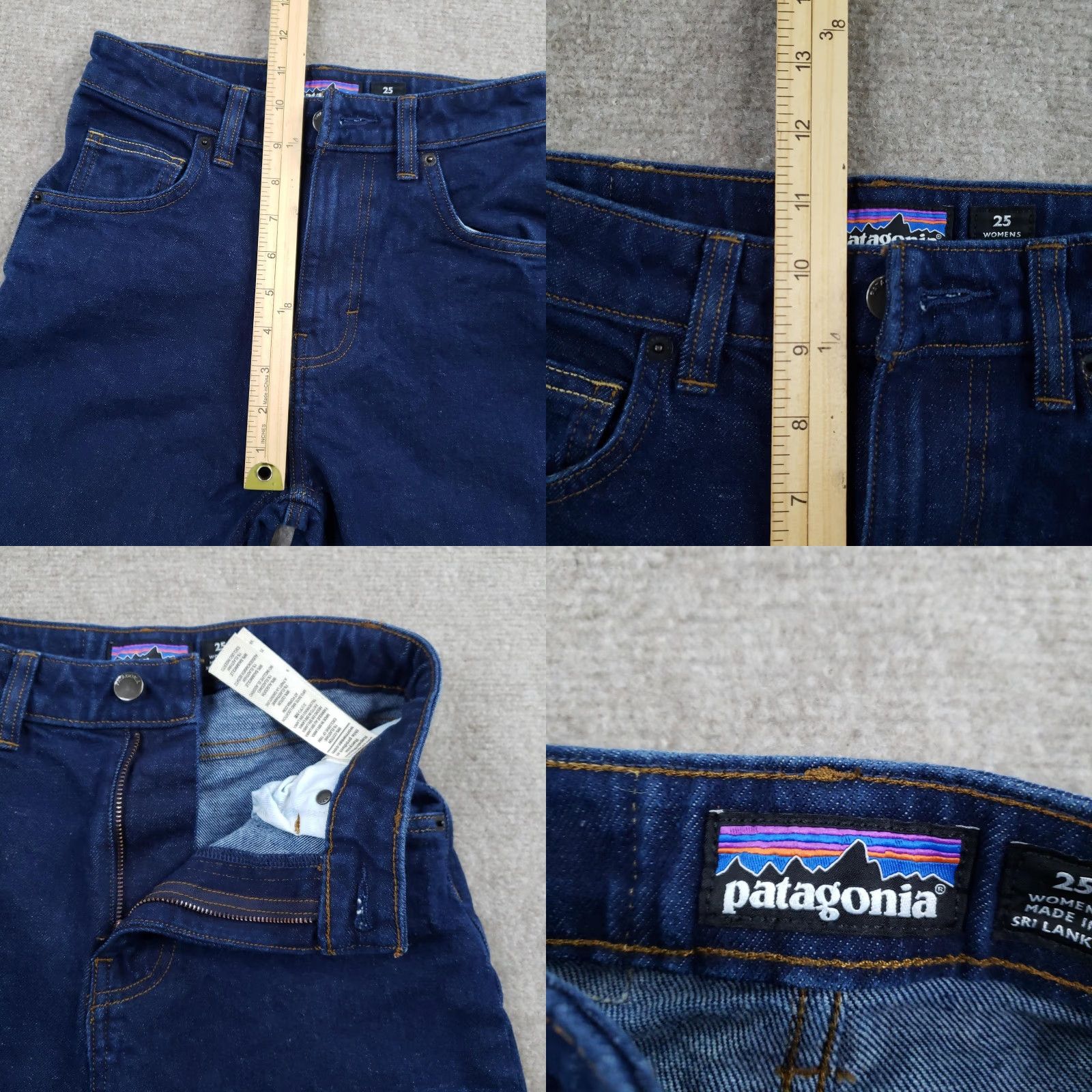 Patagonia Patagonia Jeans Womens 25 Straight High Rise Blue Stretch Denim 25x24 Size 42" / US 20 - 8 Thumbnail
