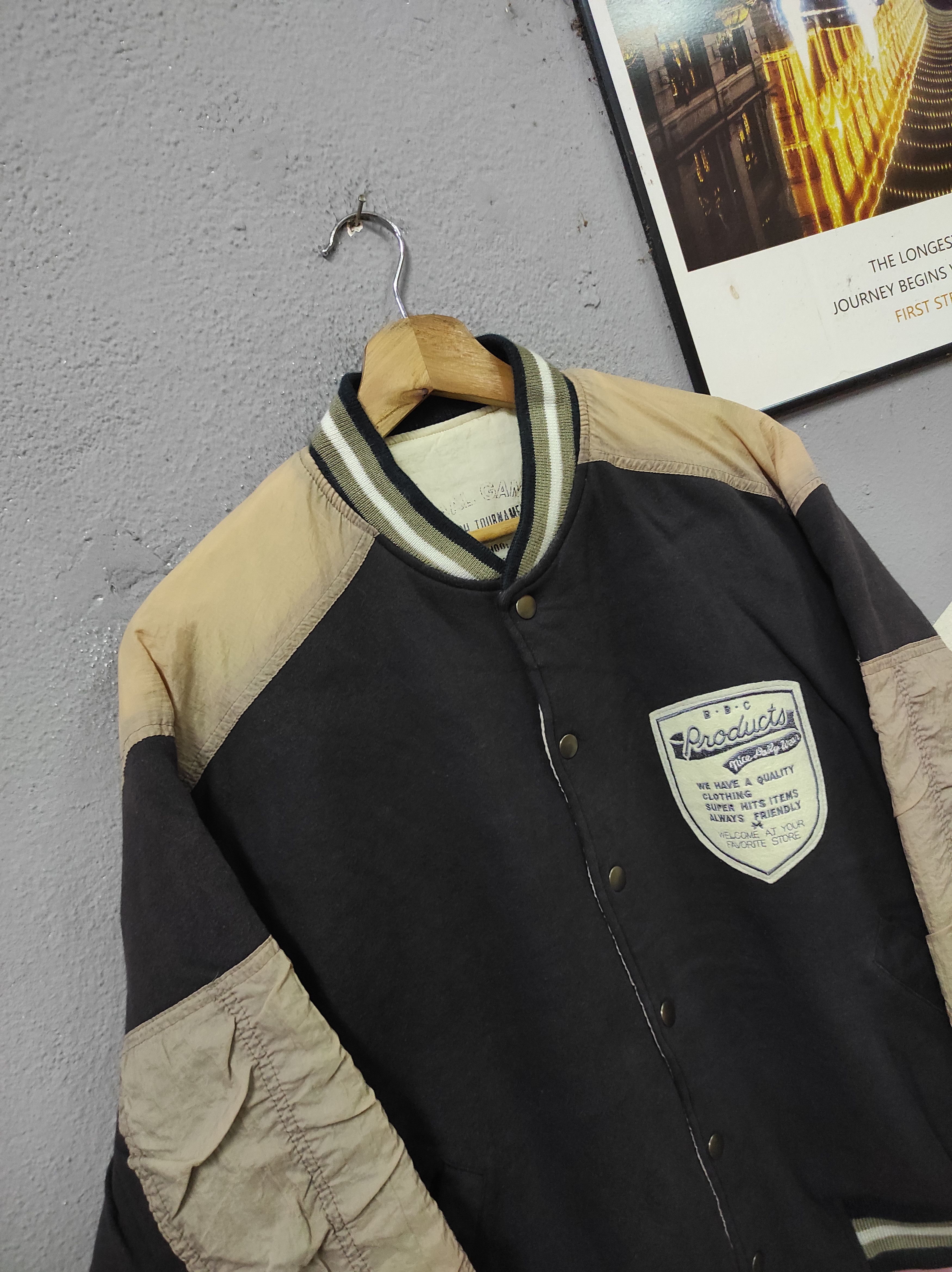 Vintage BRES BIS FINAL SQUASH TOURNAMENT VARSITY JACKET OVERSIZED Size S / US 4 / IT 40 - 3 Thumbnail