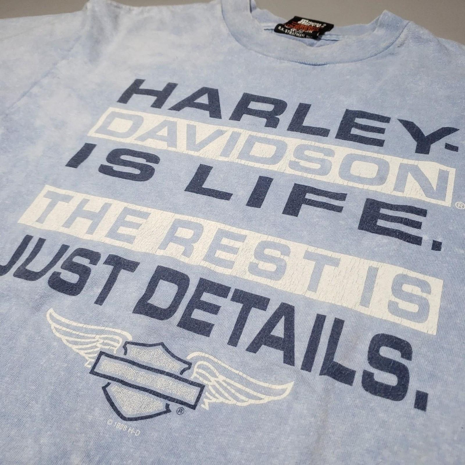 Harley Davidson Vintage y2k Harley Davidson slogan tee Mens Medium Size US M / EU 48-50 / 2 - 2 Thumbnail