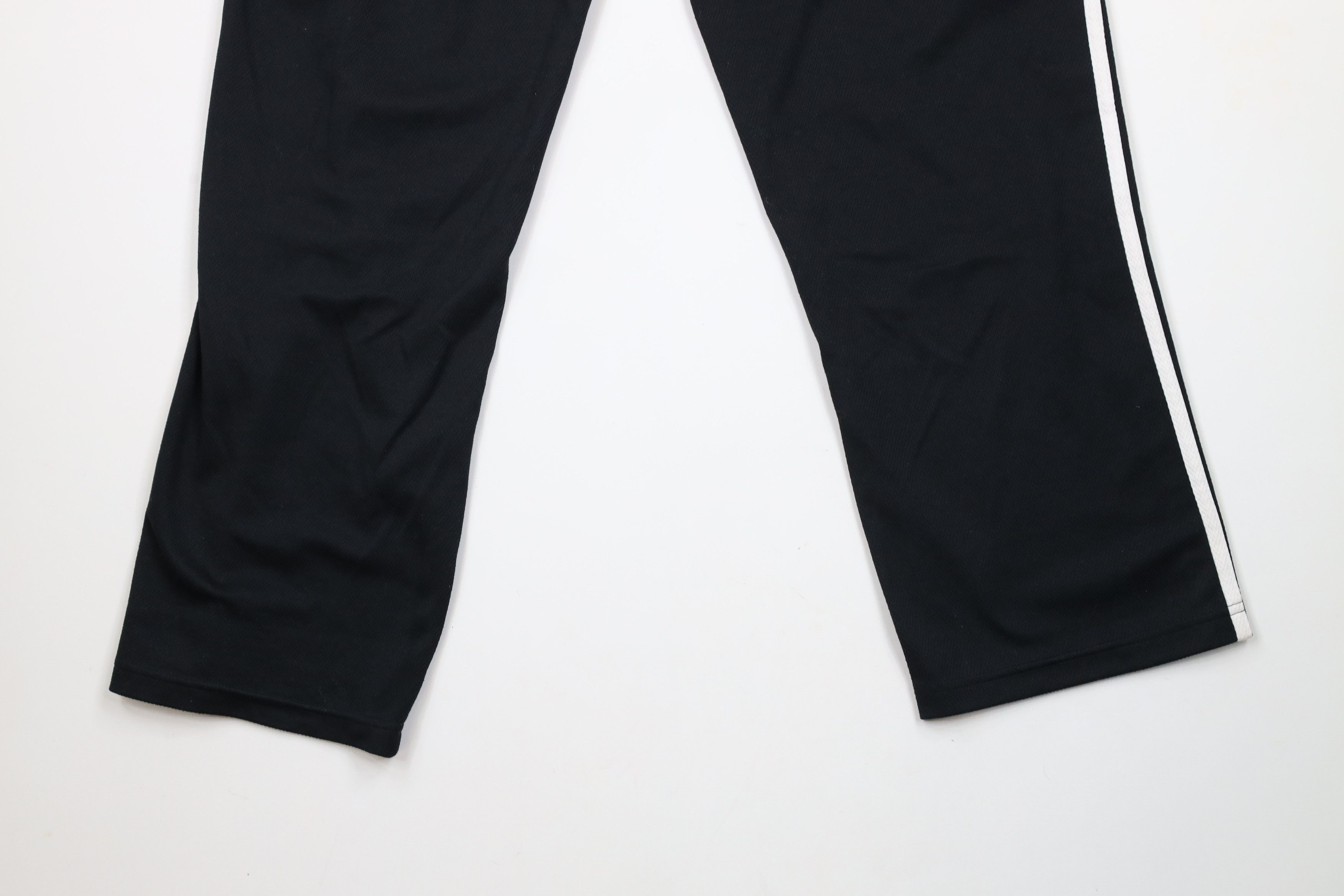 Adidas × Vintage Vintage 90s Y2K Adidas Flared Wide Leg Knit Pants Black Size 30" / US 8 / IT 44 - 14 Thumbnail