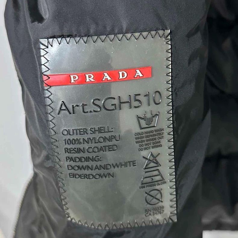 Prada Classic Triangle Logo Down Jacket by Prada -2505 Size US L / EU 52-54 / 3 - 5 Thumbnail