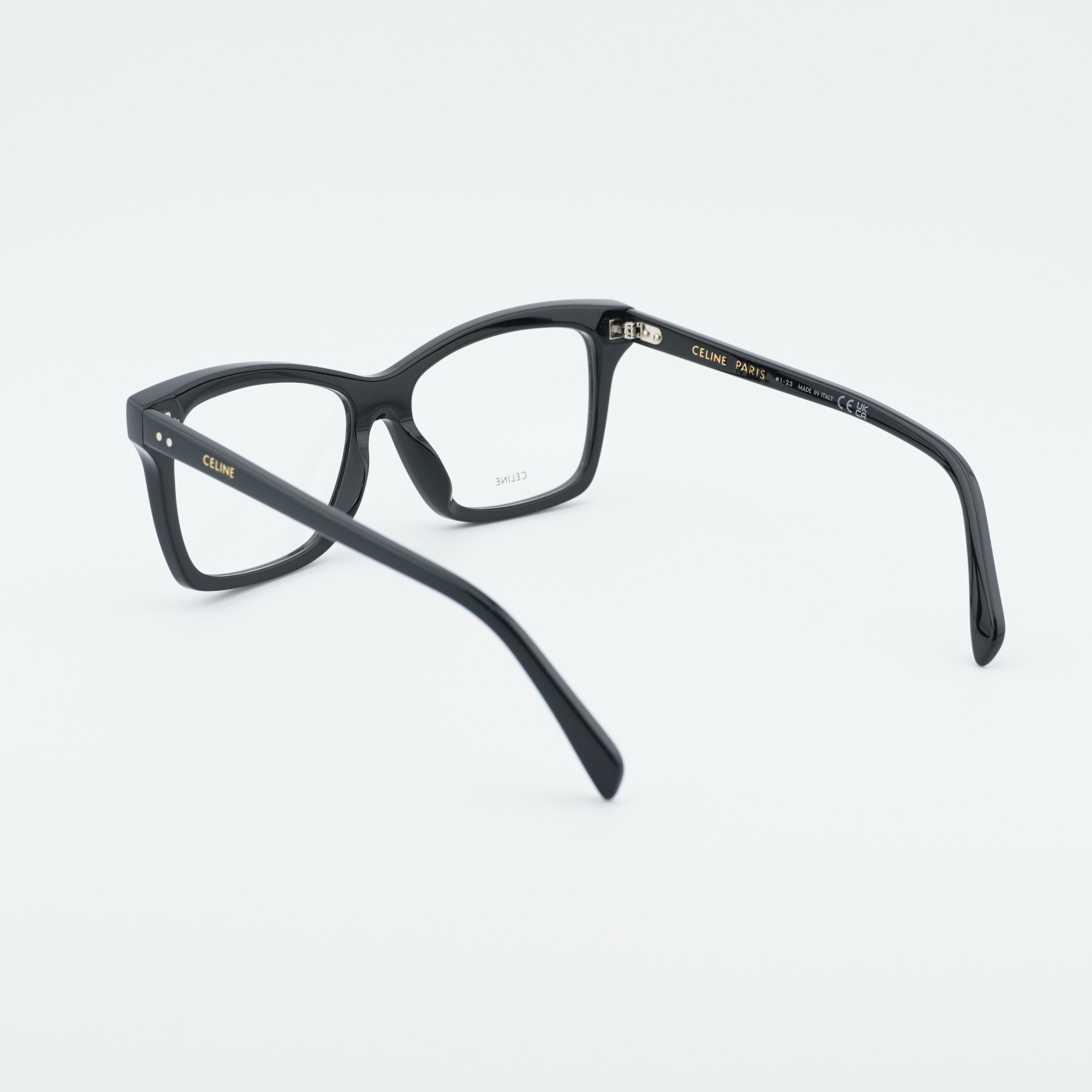 Celine Celine CL50117I 001 Eyeglasses Black 54mm Square Frame Size ONE SIZE - 3 Thumbnail