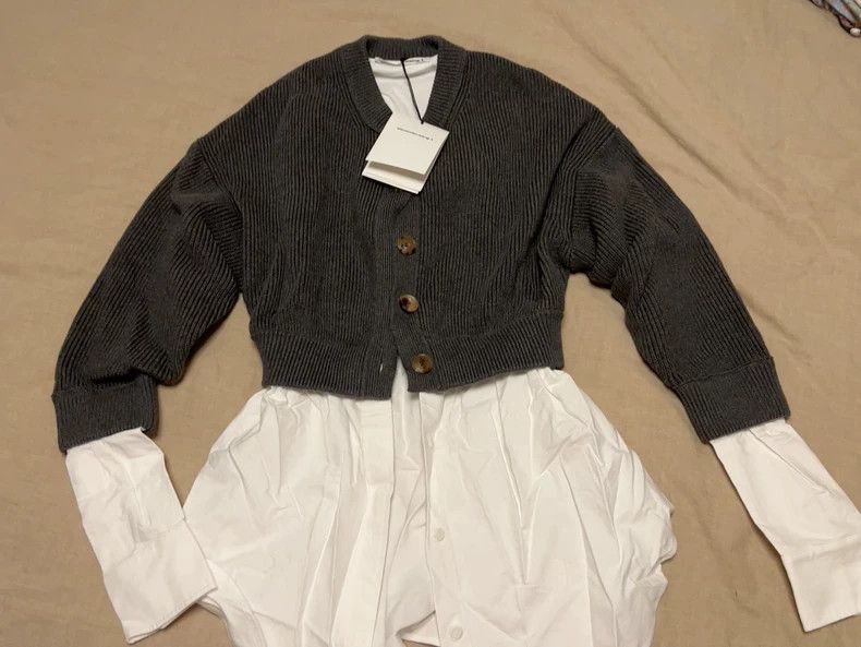 Alexander Wang Alexander Wang Layered Shirt Sweater- Size S / US 4 / IT 40 - 1 Thumbnail