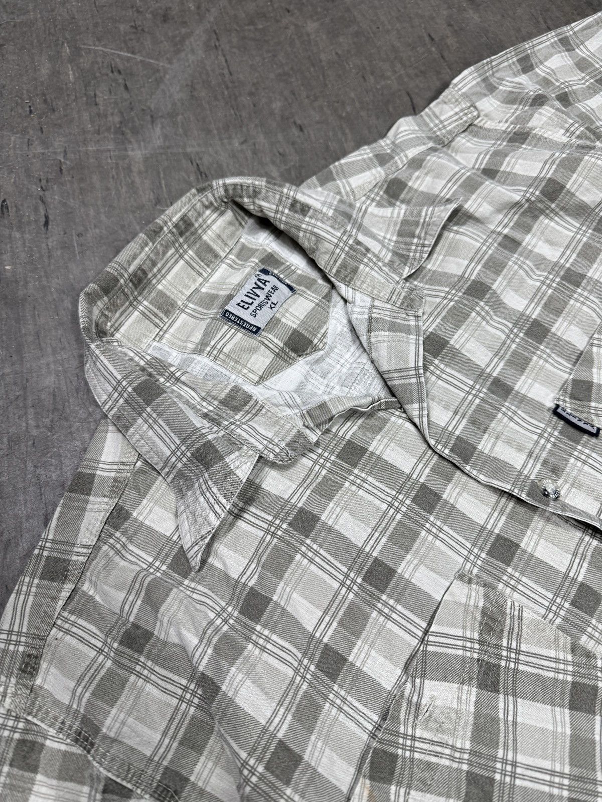 Other ᶠᵃⁿᶜʸᵍᵘʸBOXY Trashed Shirt Vintage Cropped Button Up 90s 80 Size US M / EU 48-50 / 2 - 2 Thumbnail
