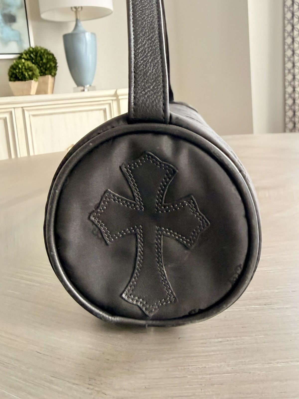 Chrome Hearts Chrome Hearts Vintage Leather Cross Patch Dagger Yoga Bag Size ONE SIZE - 1 Thumbnail