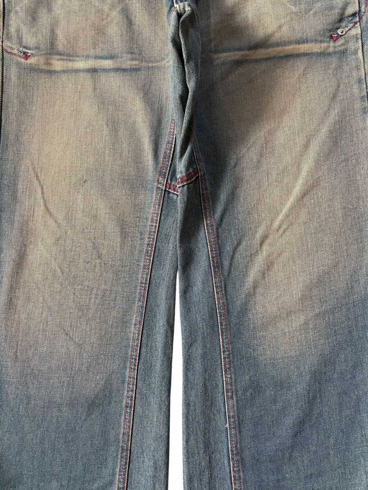 Marithe + Francois Girbaud Vintage Japanese Brand Mud Wash Distress Baggy Jeans Size US 33 - 3 Thumbnail