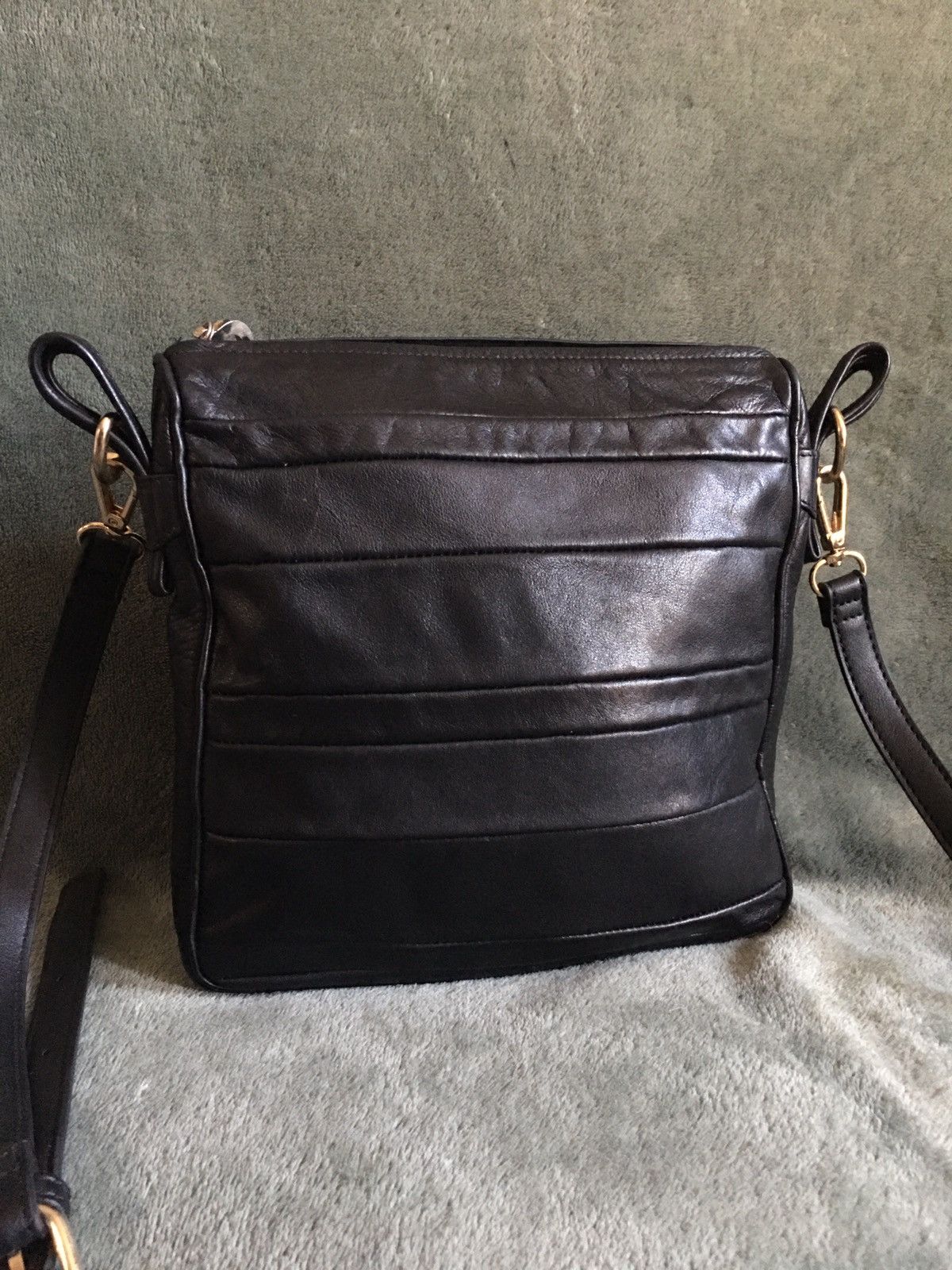 Vintage Benno Camenzind Vintage Black Leather Crossbody Shoulder Bag Size ONE SIZE - 2 Thumbnail