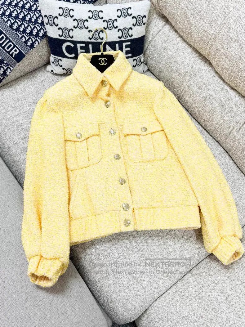 Chanel Chanel Puff sleeve tweed lapel long-sleeved jacket Size XS / US 0-2 / IT 36-38 - 3 Thumbnail