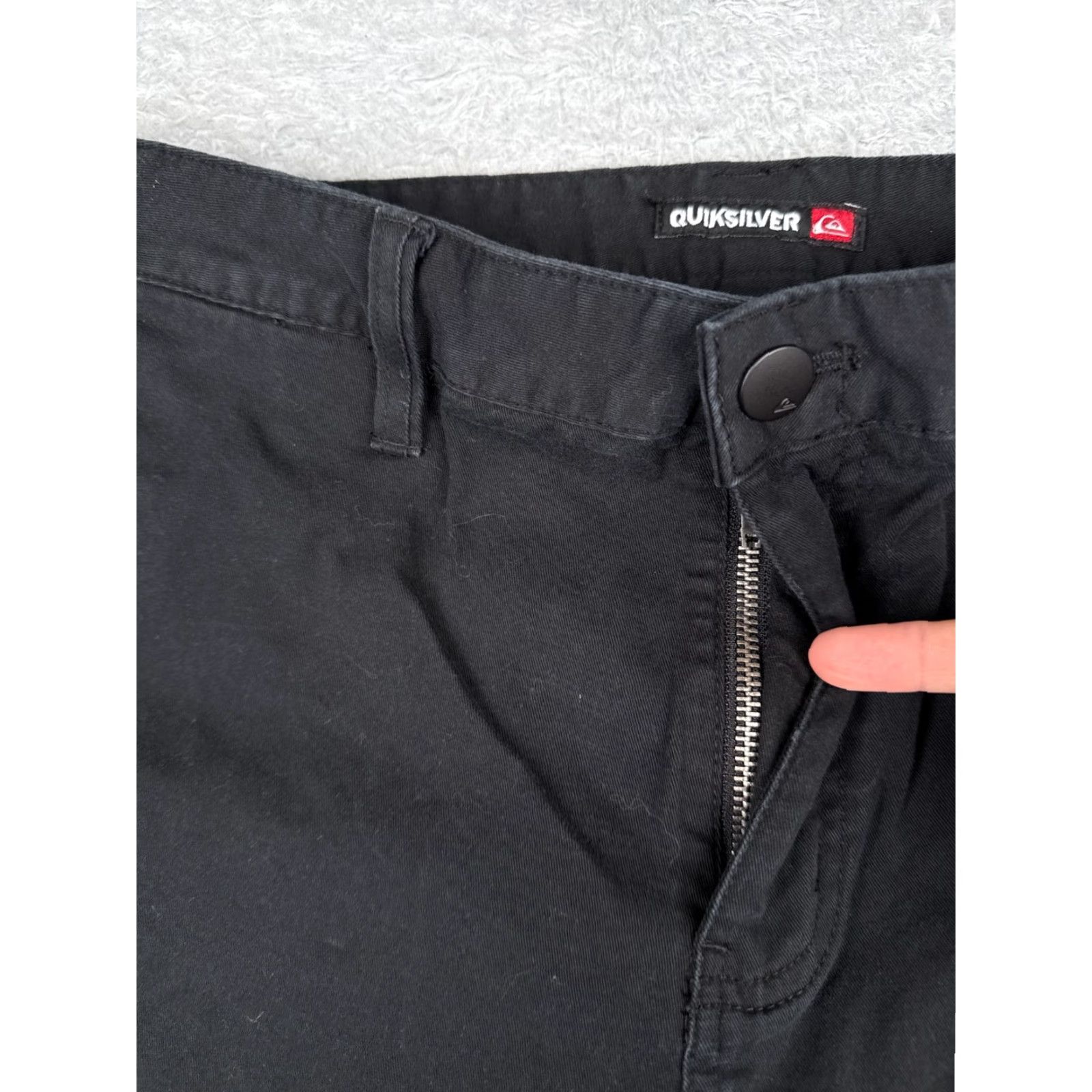 Quiksilver Quiksilver Shorts Men 36 Black Cotton Blend Twill Chino Skate Beach Casual 36x10 Size US 36 / EU 52 - 6 Thumbnail
