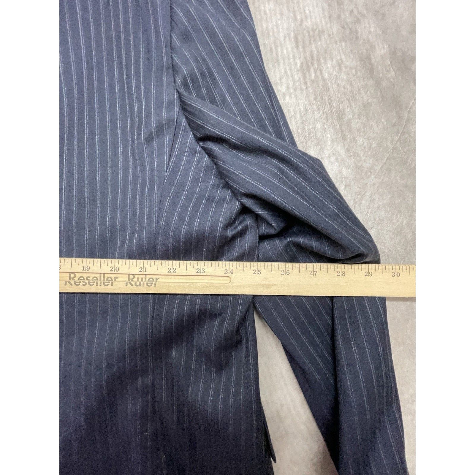 Jack Victor Loro Piana Jack Victor Super 120s Wool Pinstripe Blazer Jack Size 50R - 9 Thumbnail