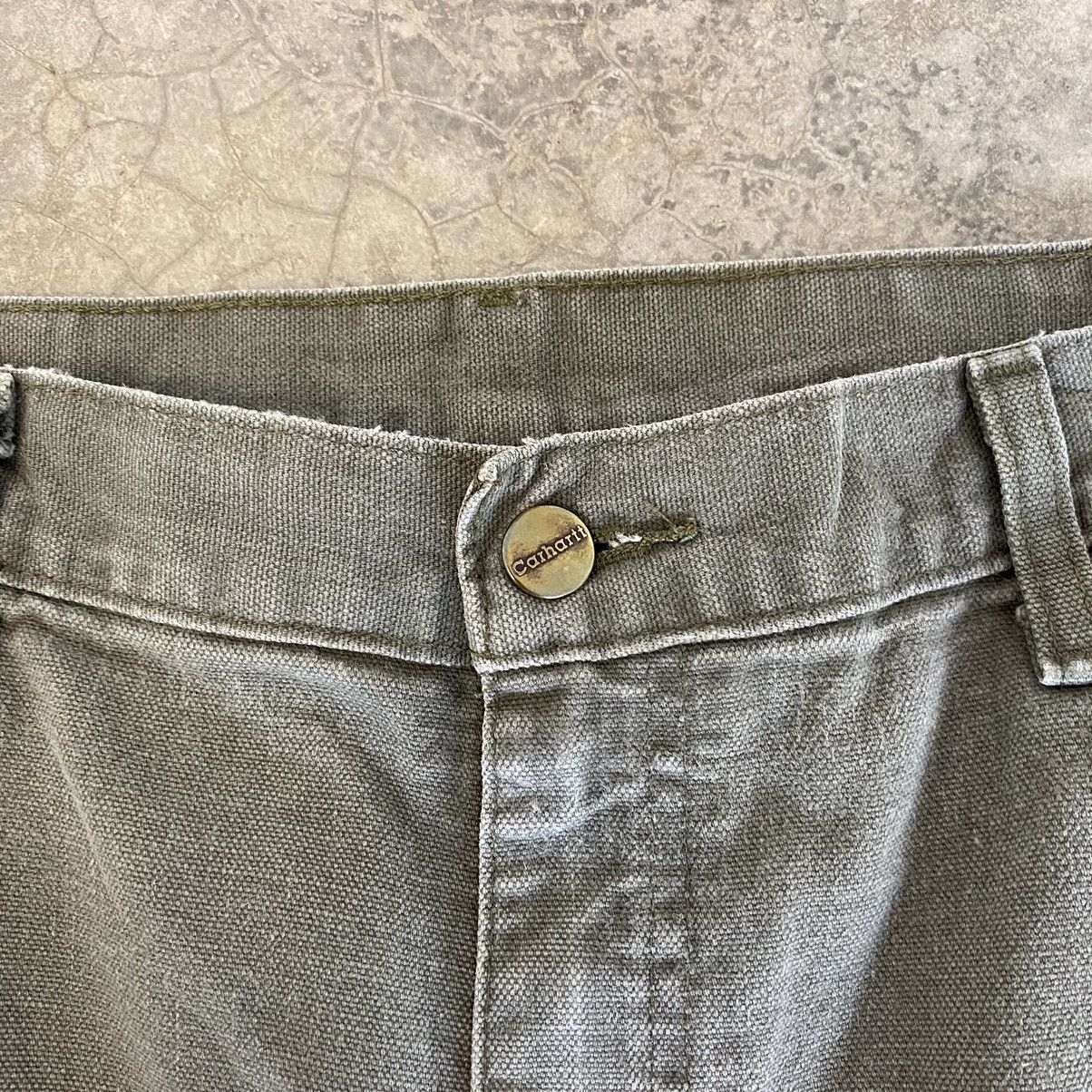 Carhartt × Vintage Vintage Carhartt Faded Moss Green Carpenter Work Pants Size US 36 / EU 52 - 12 Thumbnail