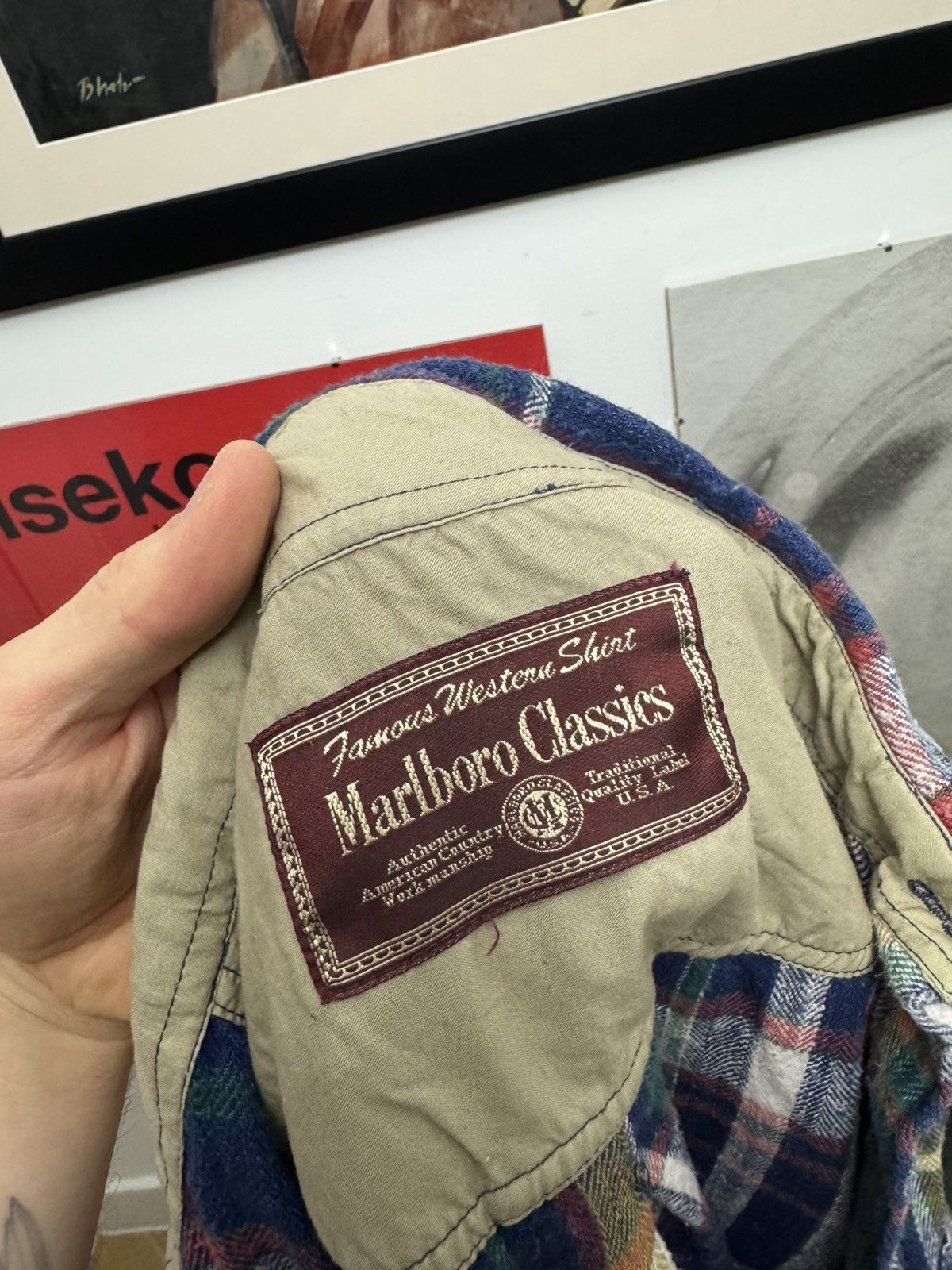 Marlboro Classics 90s Marlboro Classics Flannel Shirt Vintage Button Up Plaid Size US L / EU 52-54 / 3 - 5 Thumbnail