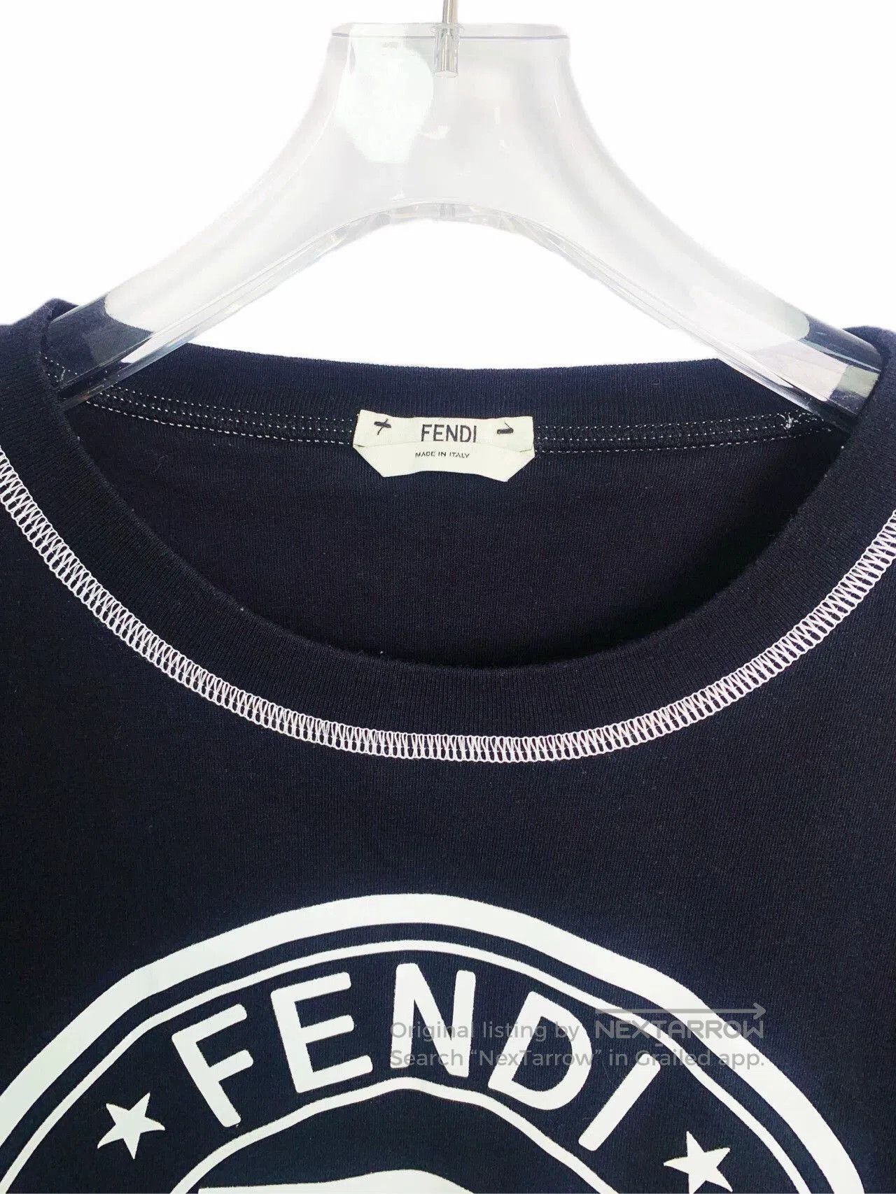 Fendi Fendi Black Logo Print Short Sleeve T-Shirt. Size US L / EU 52-54 / 3 - 3 Thumbnail