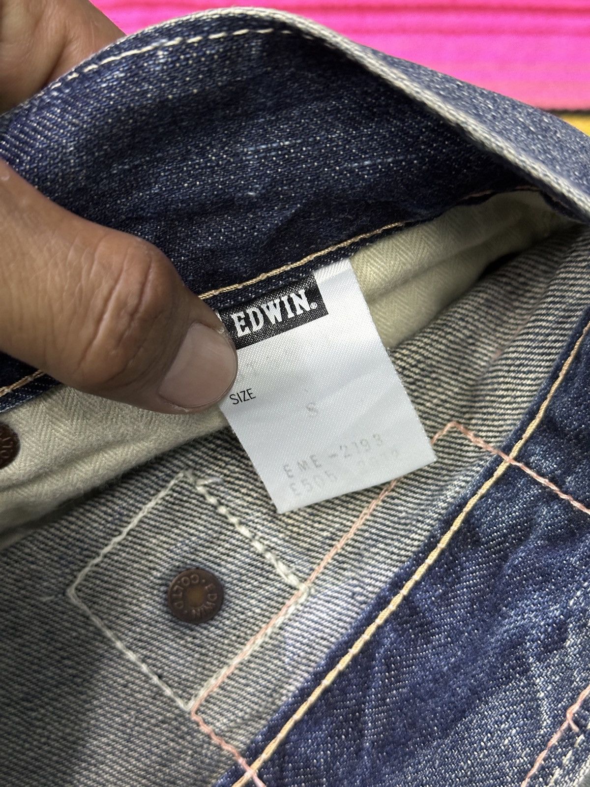 Kapital Flare💥V Edwin Mudwash Bootcut 503 Blue Trip Buckle Back . Size US 31 - 11 Thumbnail