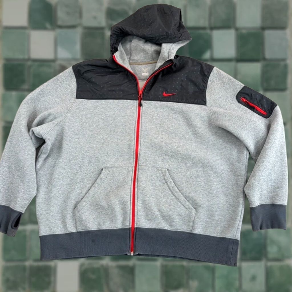 Nike Nike Sportswear Tech Fleece Full Zip Hoodie Grey 3XL Men Sportswear Logo Hooded Lightweight Pockets All Seasons Baseball Golf Running Gym Training Size US XXL / EU 58 / 5 - 1 Thumbnail