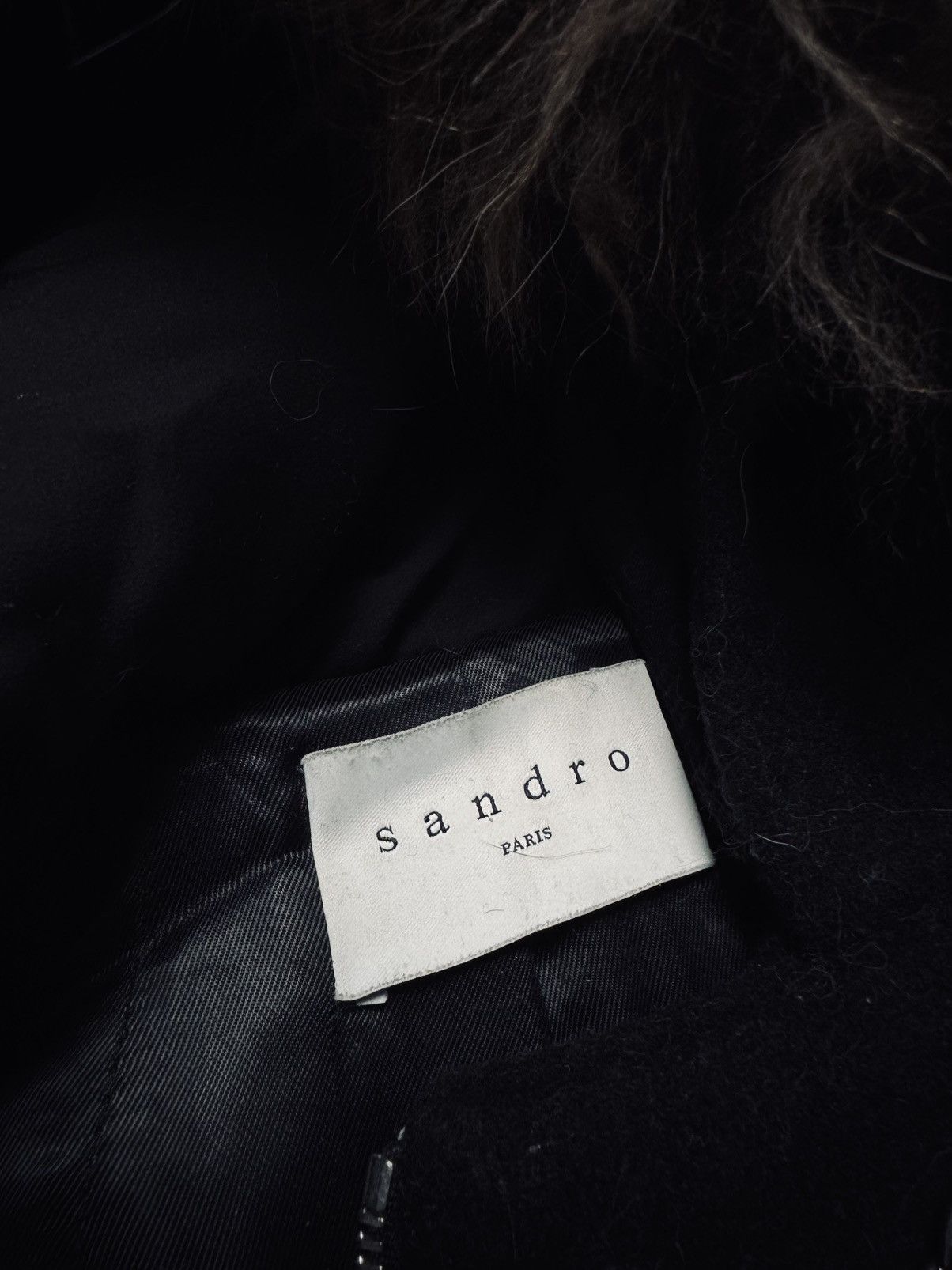 Sandro Sandro Wool Coat women black 38 M Size US M / EU 48-50 / 2 - 4 Thumbnail