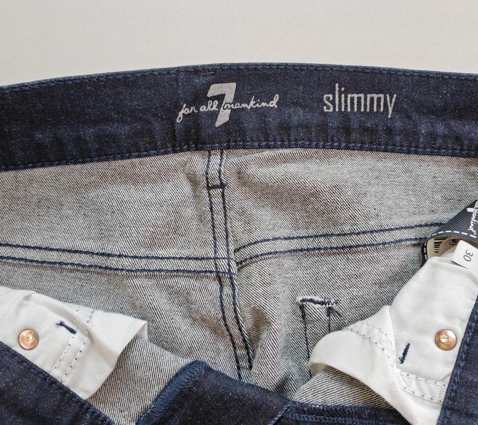 7 For All Mankind 7 For All ManKind Slimmy Basin JEANS T/ 6014 Size US 30 / EU 46 - 7 Thumbnail