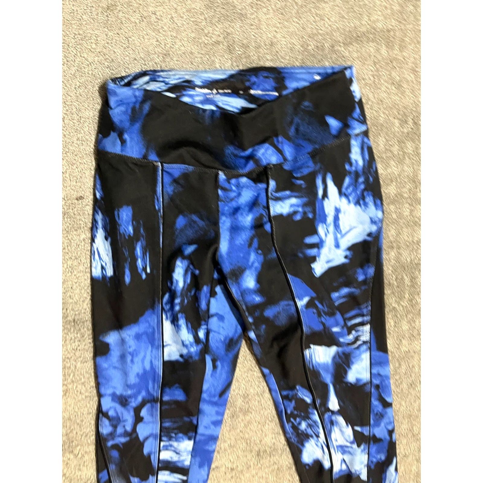 Vintage Simply Vera Wang Leggings Womens XS Blue Mid-Rise Yoga Athleisure Size 26" / US 2 / IT 38 - 2 Thumbnail