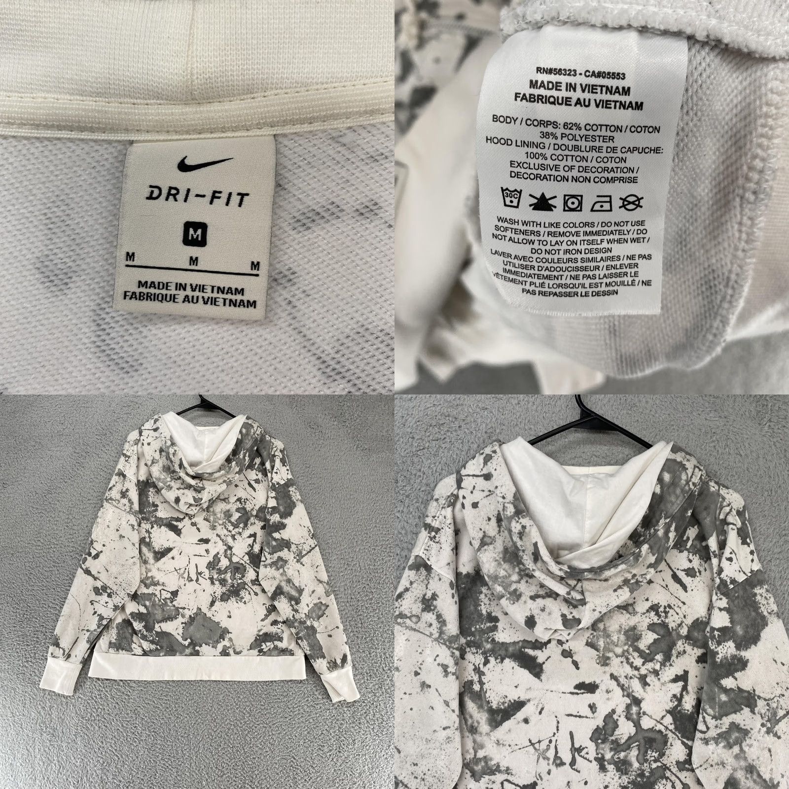 Nike Nike Hoodie Mens Medium FLY Dri-FIT Standard Issue Tie Dye Sweatshirt Y2K Grunge Size US M / EU 48-50 / 2 - 8 Thumbnail