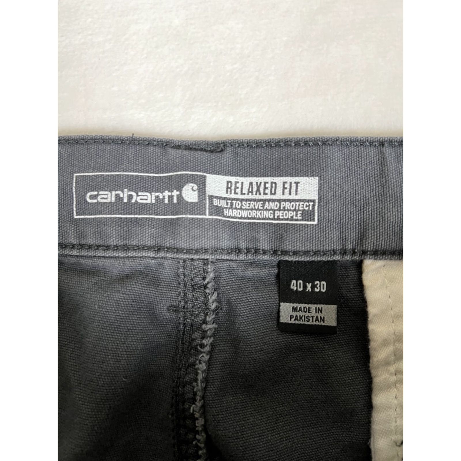 Carhartt Carhartt Work Pants 40x30 Gray Cargo Pants Canvas Work Wear Relaxed Fit Men Size US 40 / EU 56 - 4 Thumbnail