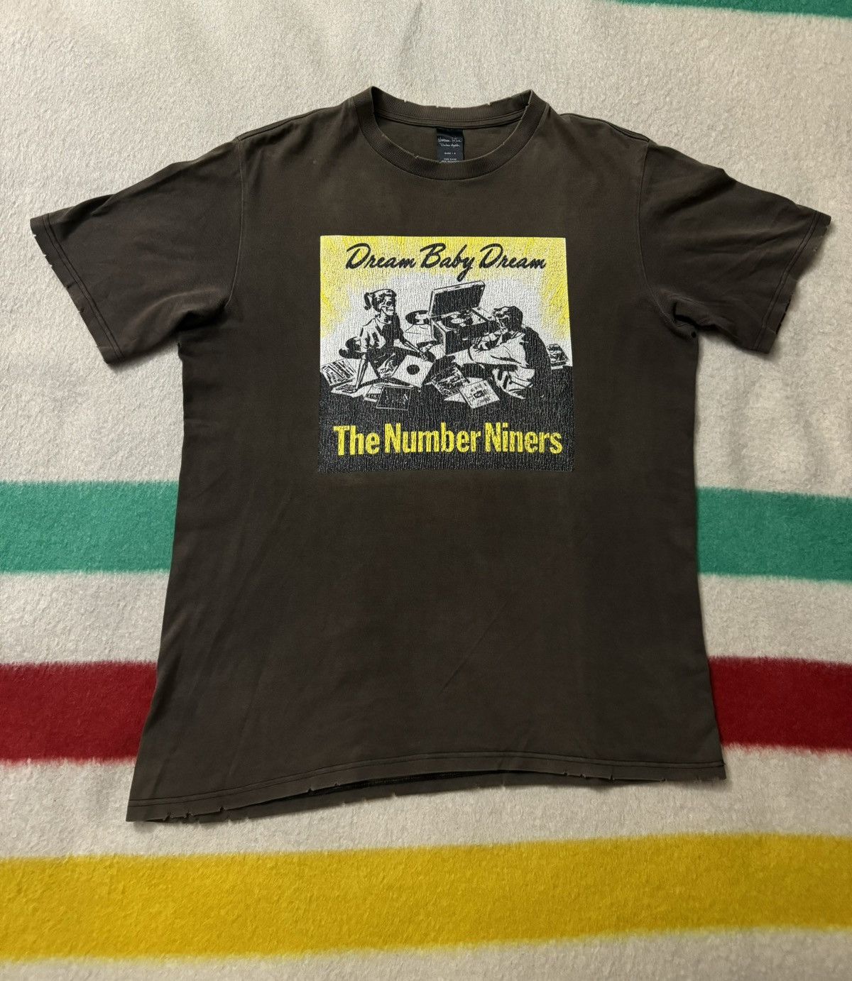 Japanese Brand × Number (N)ine Number (N)ine 2004 Give Peace A Chance Dream Tshirt Large Size US L / EU 52-54 / 3 - 1 Thumbnail
