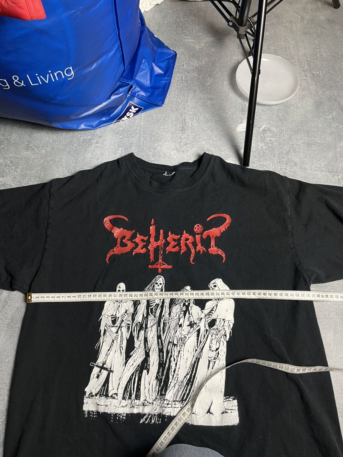 Band Tees Vintage 00s Beherit the dark of black blood tee t-shirt Size US L / EU 52-54 / 3 - 7 Thumbnail