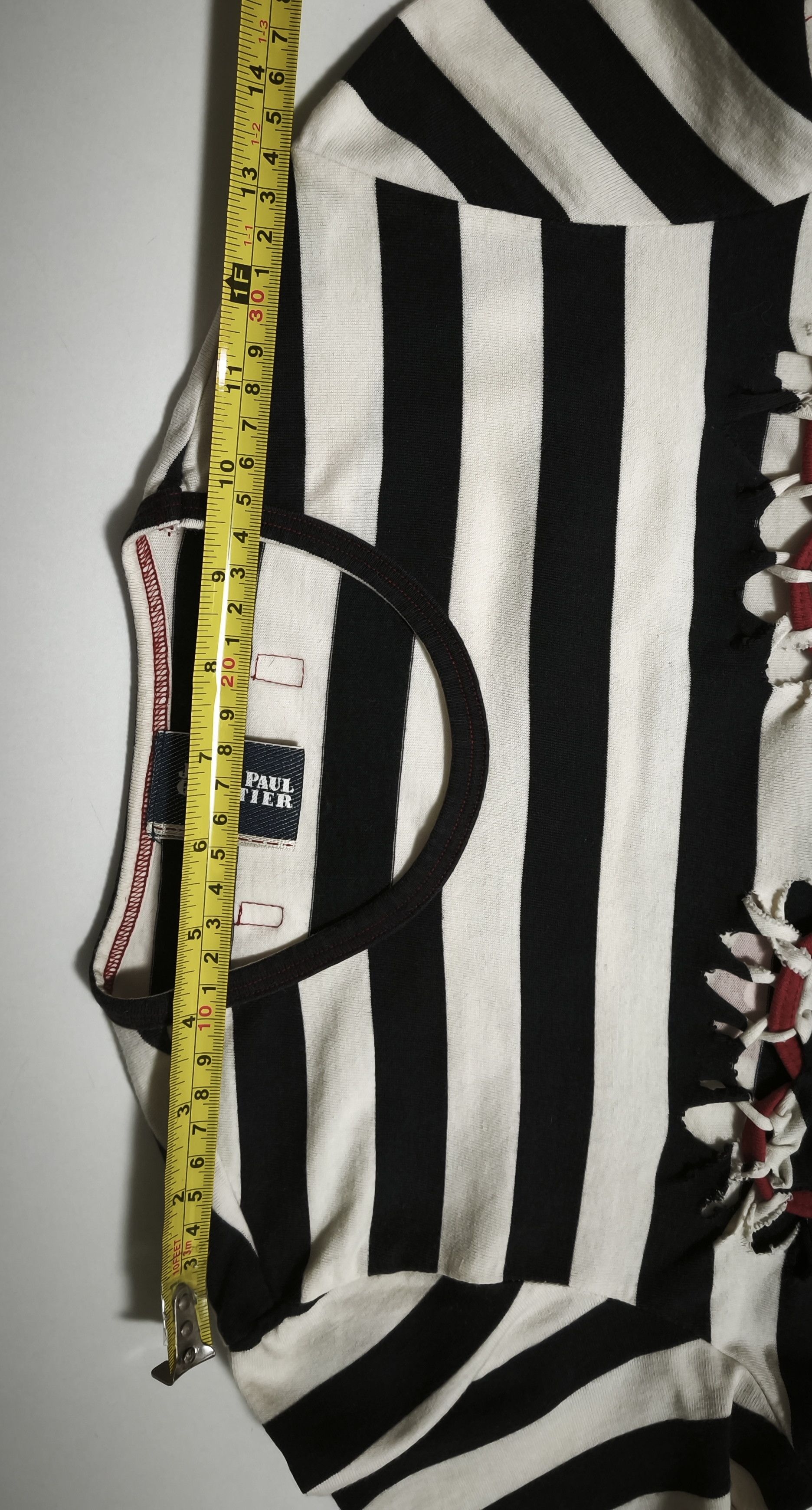 Jean Paul Gaultier Two red cord hearts top - Do you think I'm sexy? Size S / US 4 / IT 40 - 21 Thumbnail