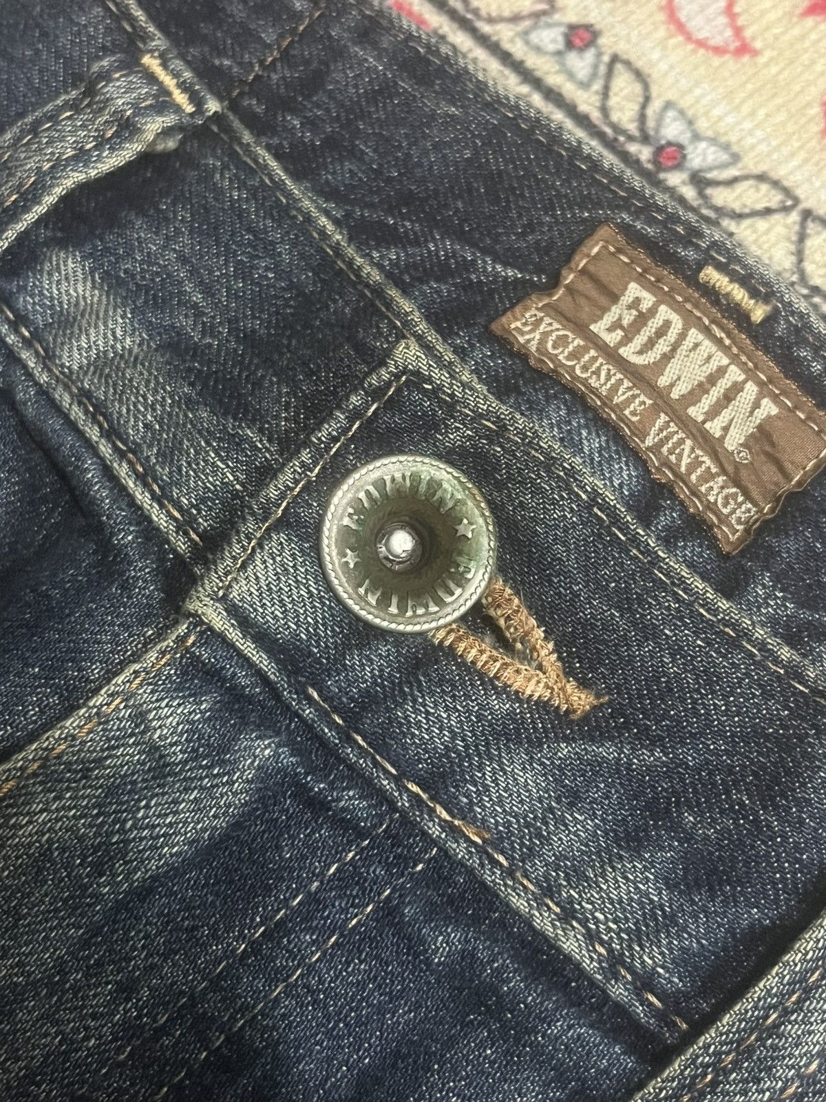 Edwin Edwin XVS Rusty Faded Washed Distressed Straight Leg Jeans Size US 30 / EU 46 - 5 Thumbnail