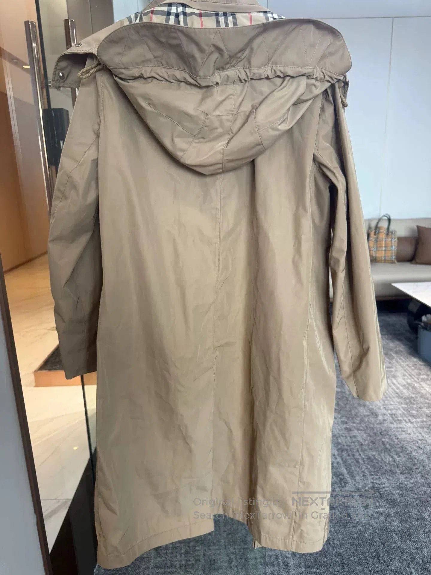 Burberry Burberry Detachable Hood Check Trench. Size S / US 4 / IT 40 - 6 Thumbnail