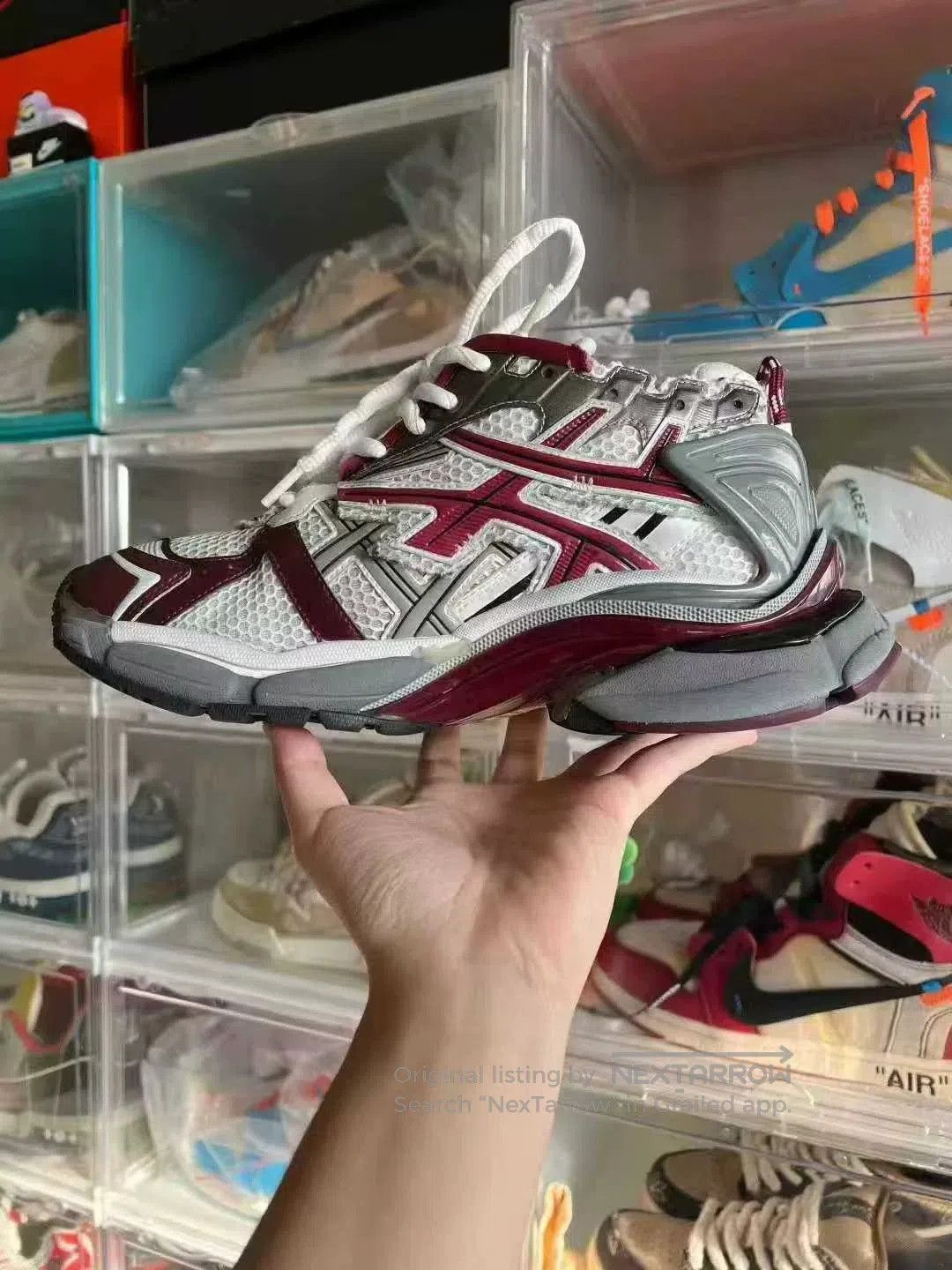 Balenciaga balenciaga runner burgundy sports shoes size 41. Size US 10 / EU 43 - 4 Thumbnail