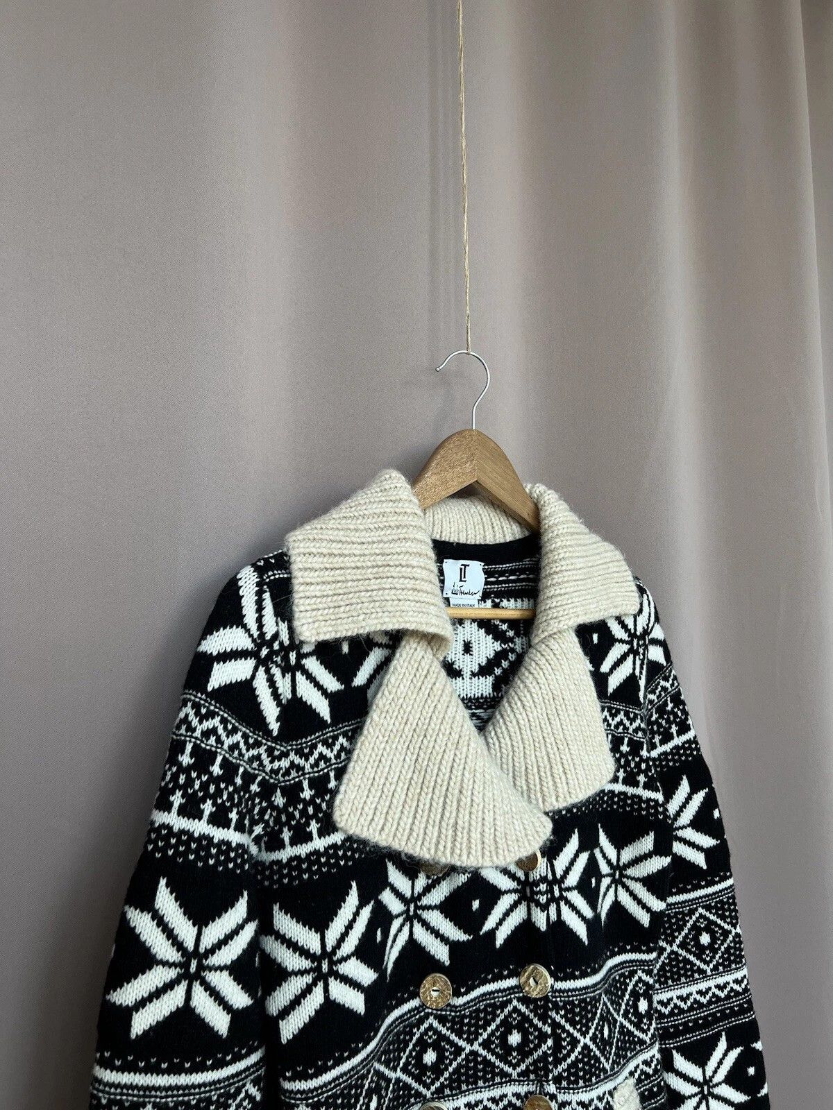 Other Luis Trenker Knit Snow Print Wool Cardigan Womens Size M Size M / US 6-8 / IT 42-44 - 3 Thumbnail