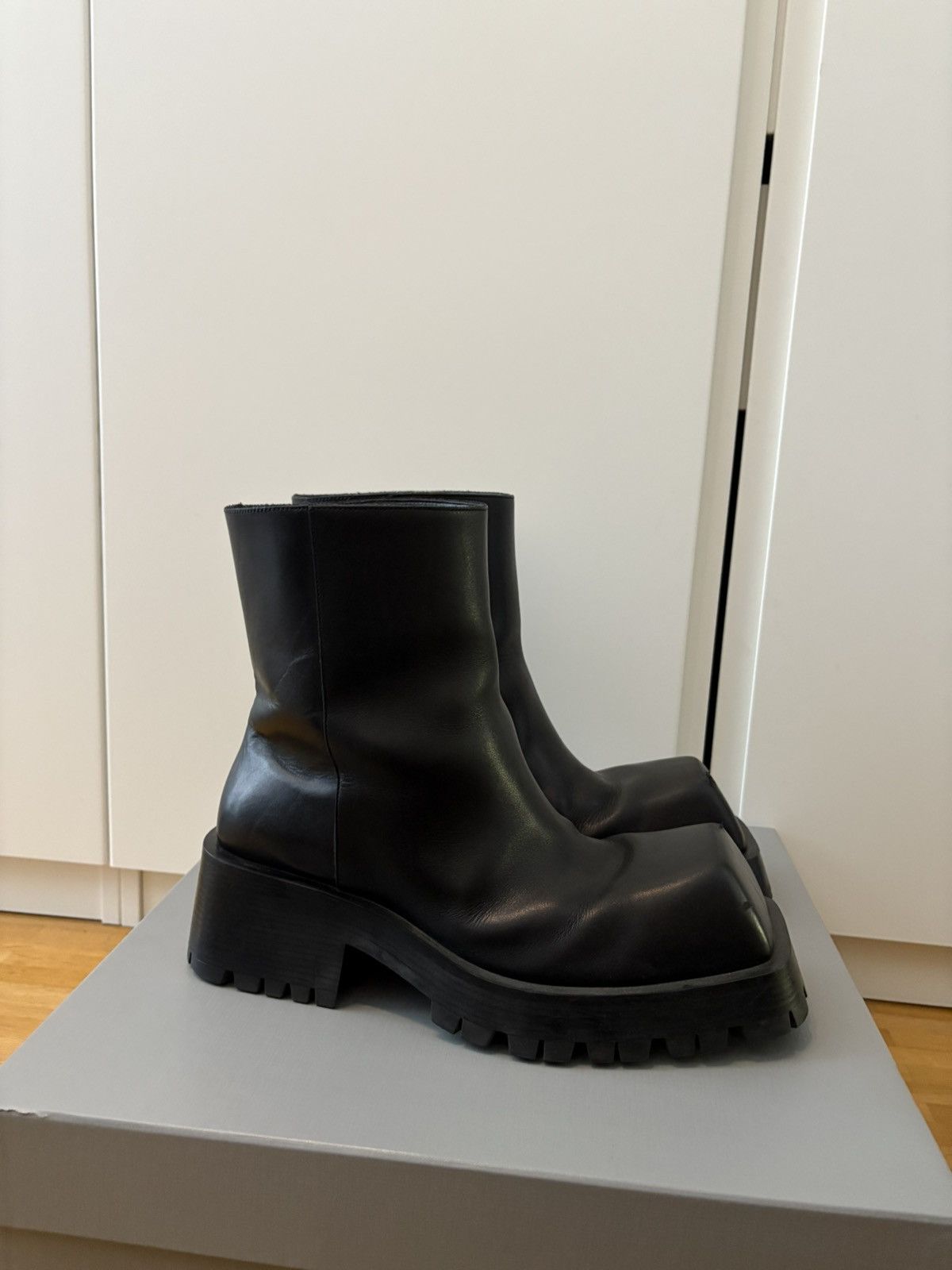 Balenciaga Balenciaga Leather Trooper Boot 42 Size US 9 / EU 42 - 5 Thumbnail