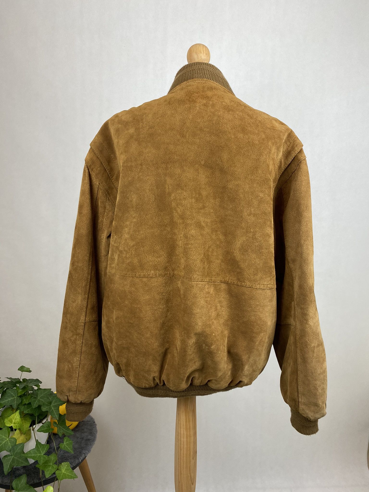Genuine Leather × Vintage real leather suede jacket bomber rap hip hop oversize Size US XL / EU 56 / 4 - 8 Thumbnail