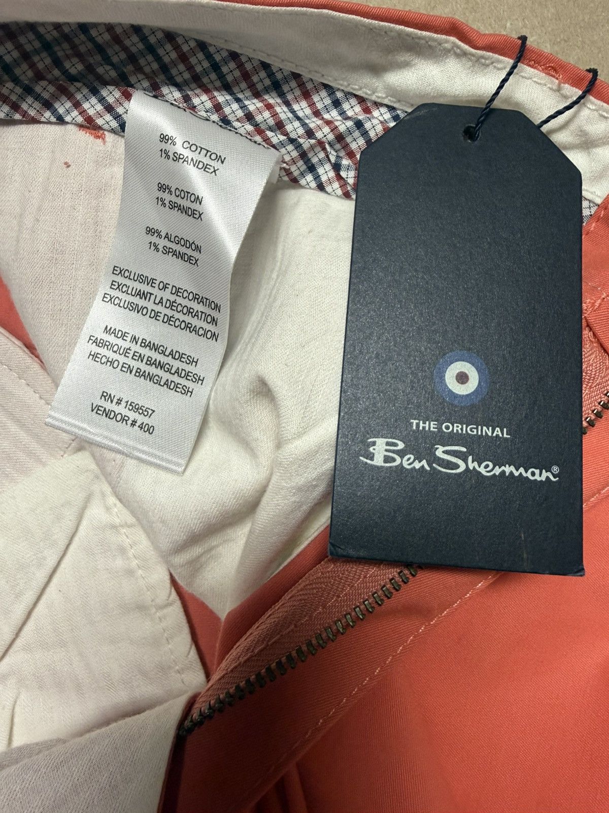 Ben Sherman Ben Sherman Pants Salmon size 38x32 Slim Fit Stretch Fit NEW Size US 38 / EU 54 - 6 Thumbnail