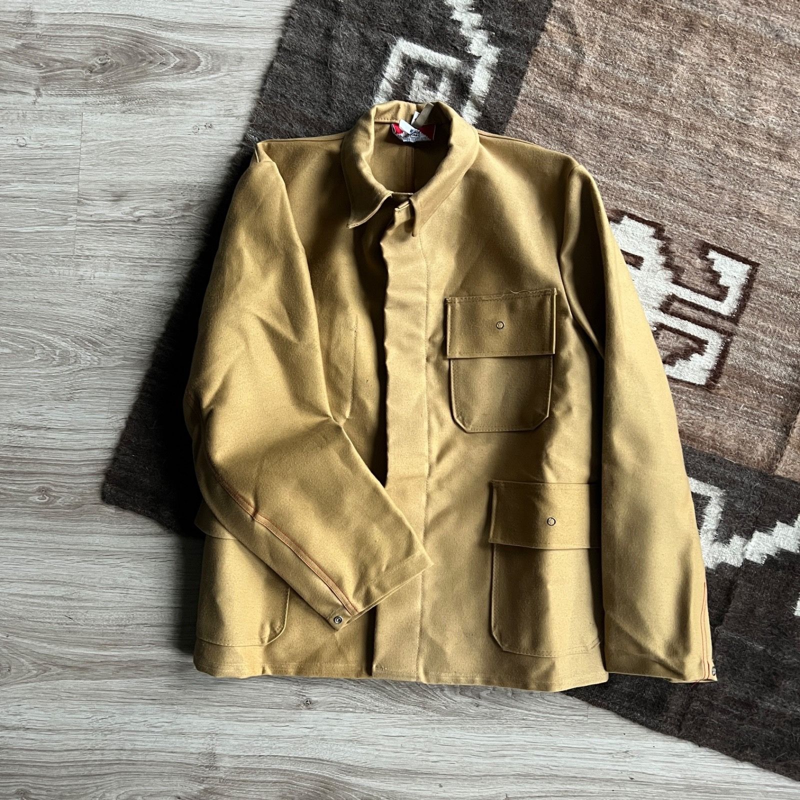 Vintage Vintage French Workwear Cotton Chore Utility Jacket 9766AC Size US M / EU 48-50 / 2 - 1 Thumbnail