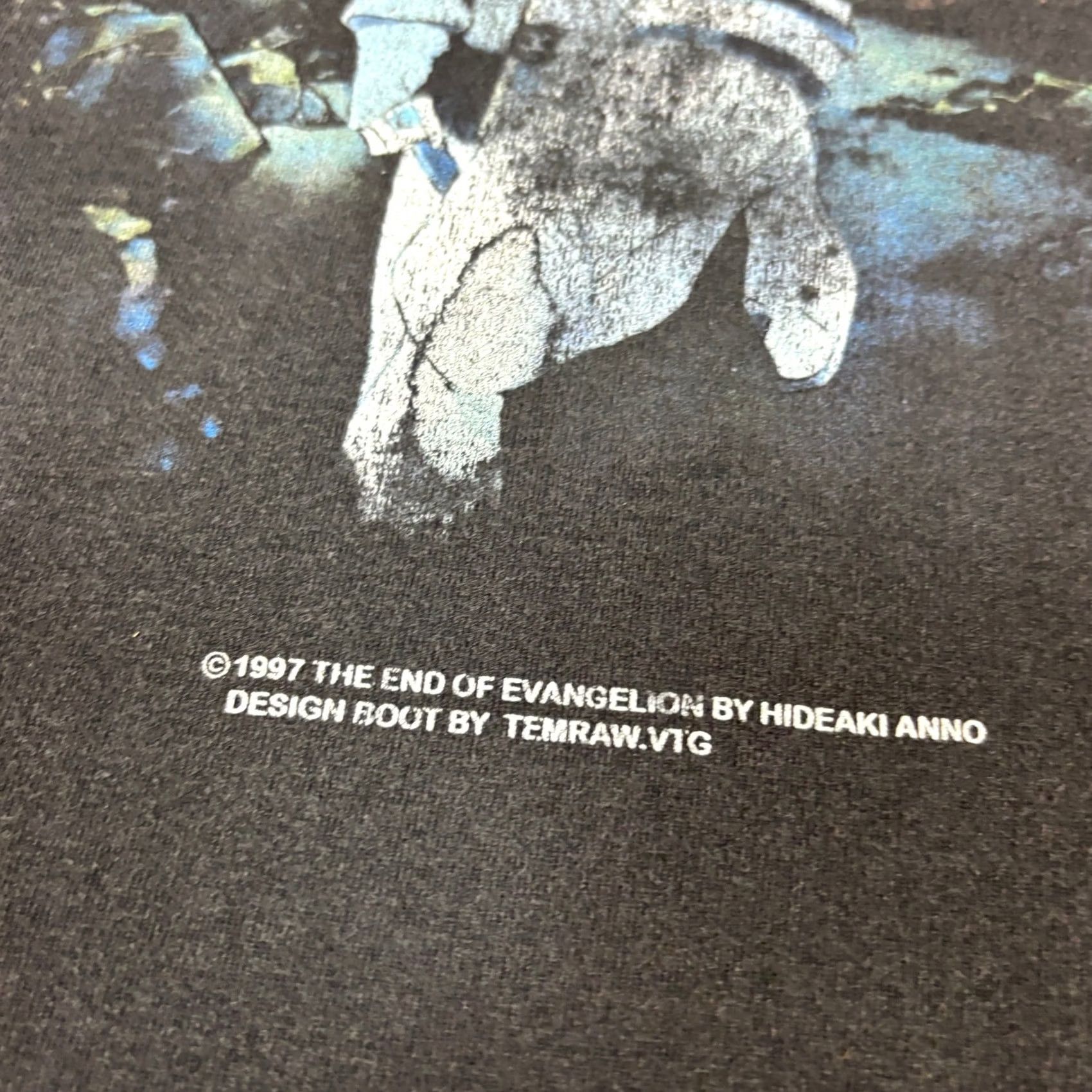 Vintage VINTAGE Evangelion Temraw Rei Tee Shirt Men 2XL Black Short Sleeve Tee Shirt Mens XXL Size US XXL / EU 58 / 5 - 3 Thumbnail