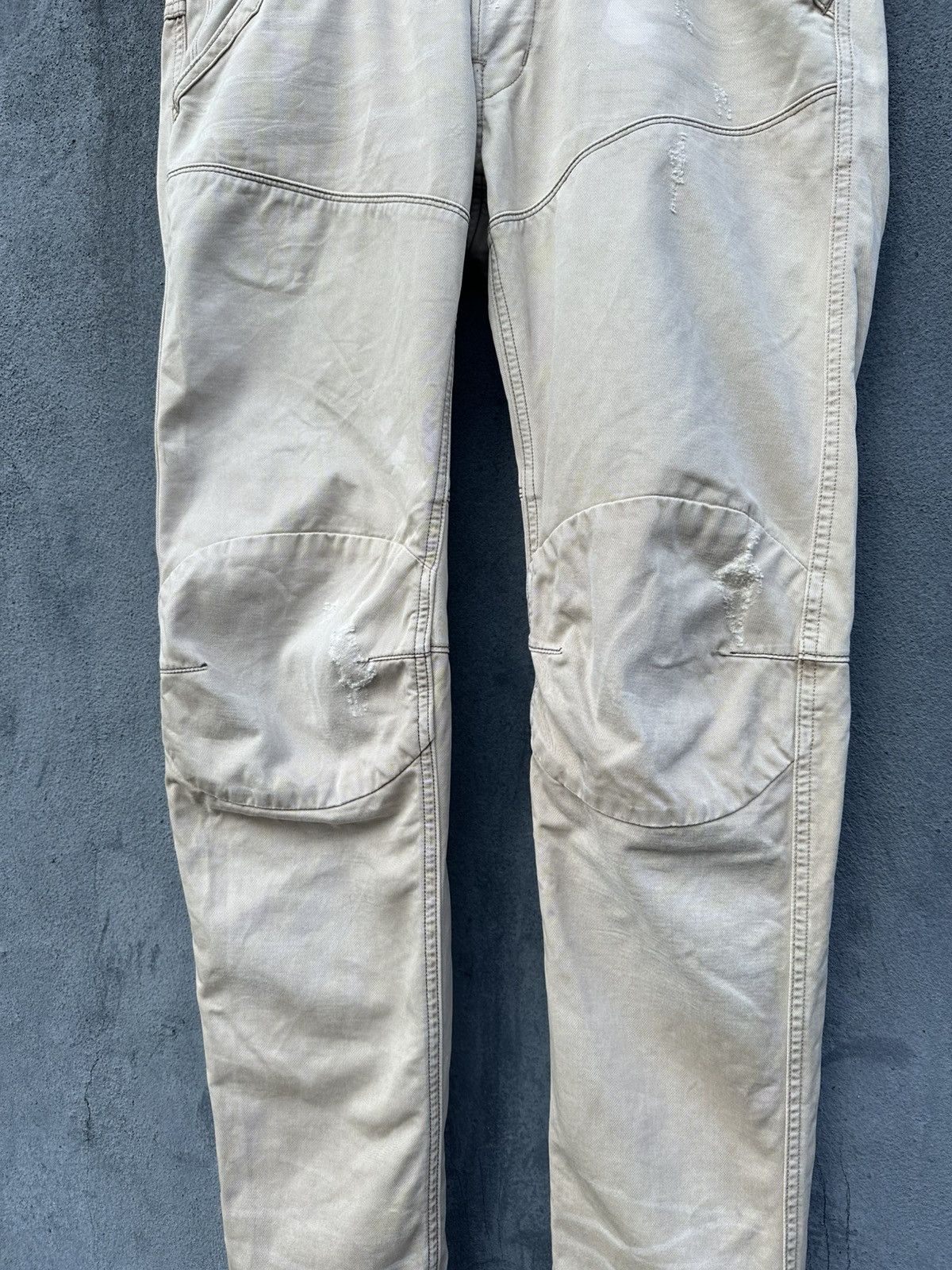 G-Star 👹Vintage G-Star Raw THRASHED Straight Cut Jeans Size US 34 / EU 50 - 10 Thumbnail