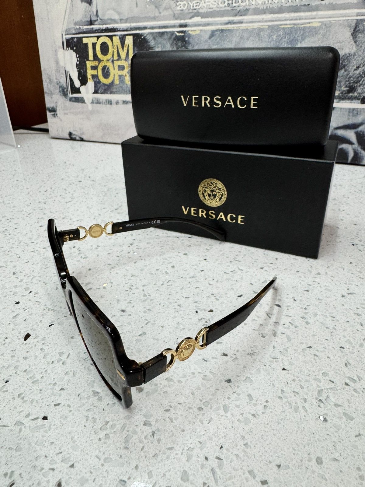Versace Versace Havana Dark Brown Size ONE SIZE - 2 Thumbnail