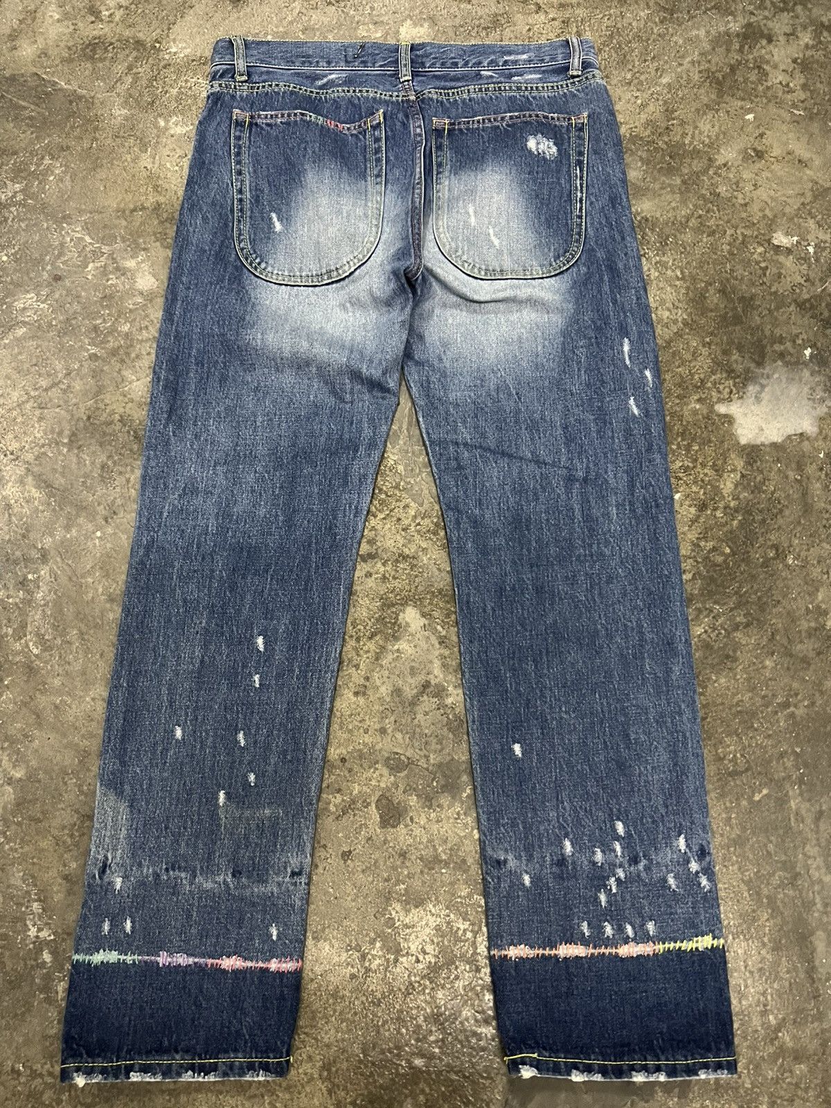 Japanese Brand TSUMORI CHISATO BY ISSEY MIYAKE DISTRESSED JEAN Size US 31 - 2 Thumbnail