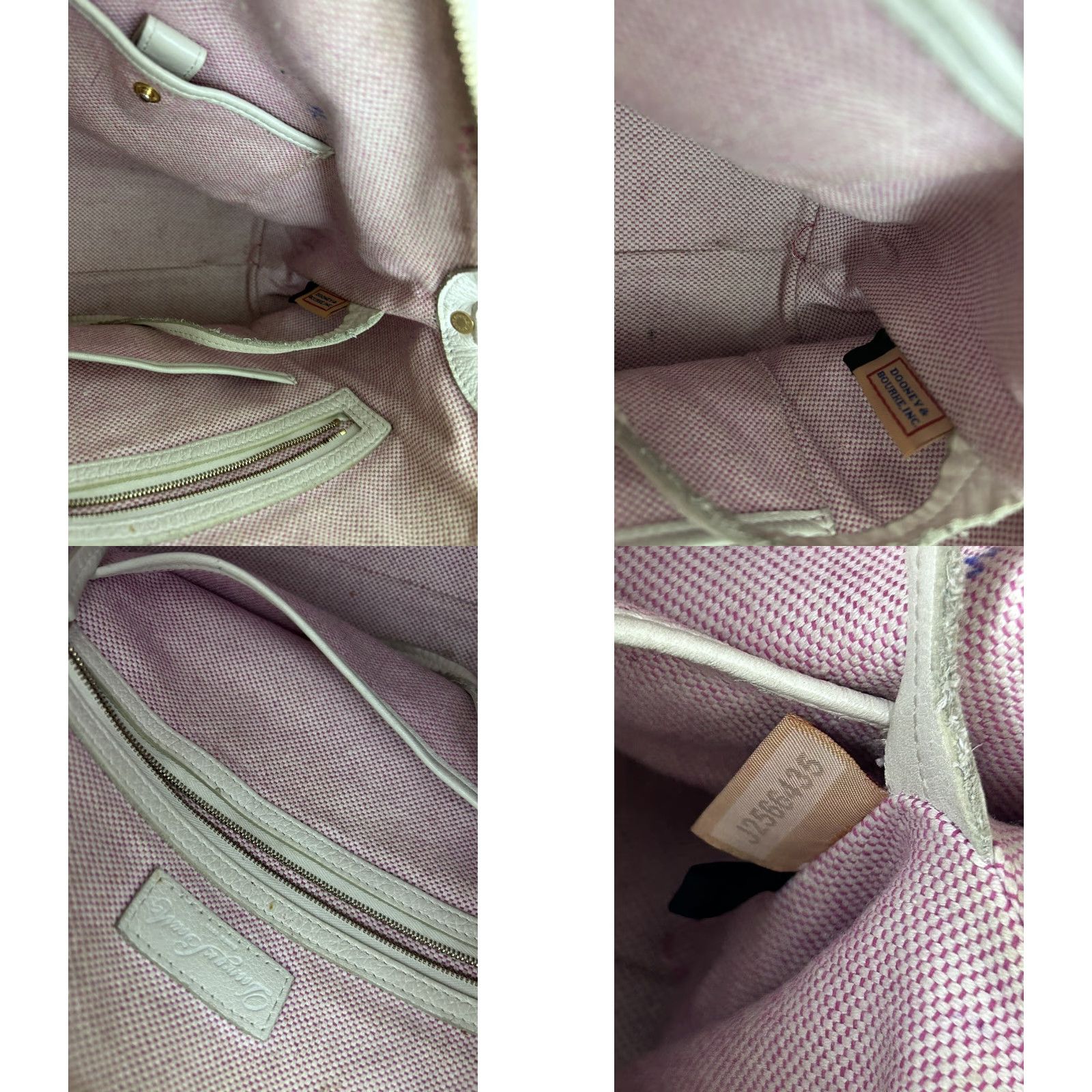 Dooney & Bourke VINTAGE Dooney & Bourke Pebbled Ivory Large Hobo Bag Double Handles Women Stains Size ONE SIZE - 10 Thumbnail