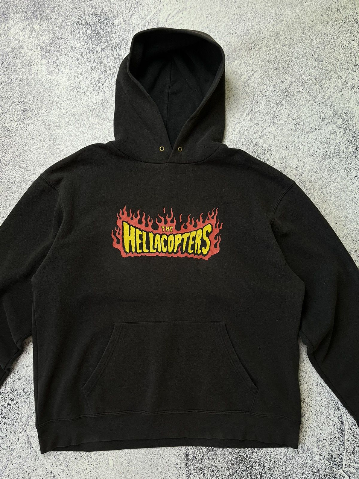 Band Tees Vintage The Hellacopters Band Logo Distressed Hoodie RareY2K Size US XL / EU 56 / 4 - 4 Thumbnail
