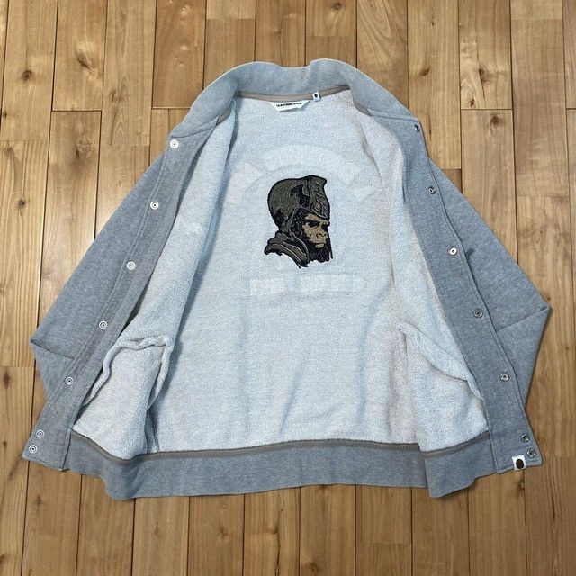 Bape BAPE General Embroidered Sweat Varsity Jacket a bathing ape Size US L / EU 52-54 / 3 - 8 Thumbnail
