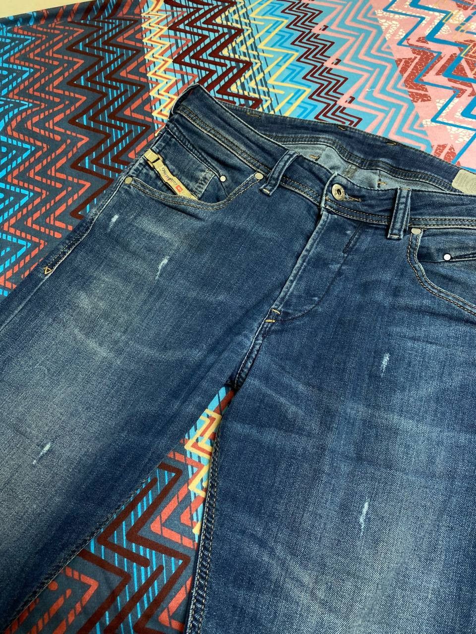 Diesel × Vintage VINTAGE Y2K ARCHIVE STYLE DIESEL GRUNGE FADED JEANS Size US 30 / EU 46 - 15 Thumbnail