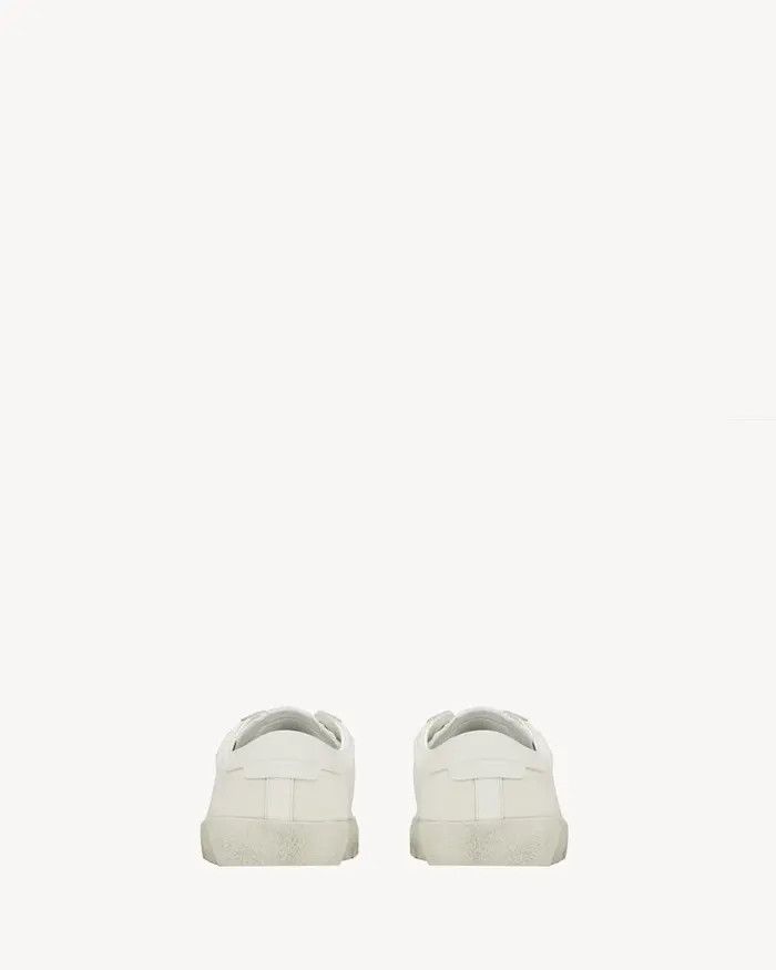 Saint Laurent Paris o1s1wg110126 Court Classic sl/06 Embroidered Sneakers Cream Size US 11 / EU 44 - 3 Thumbnail