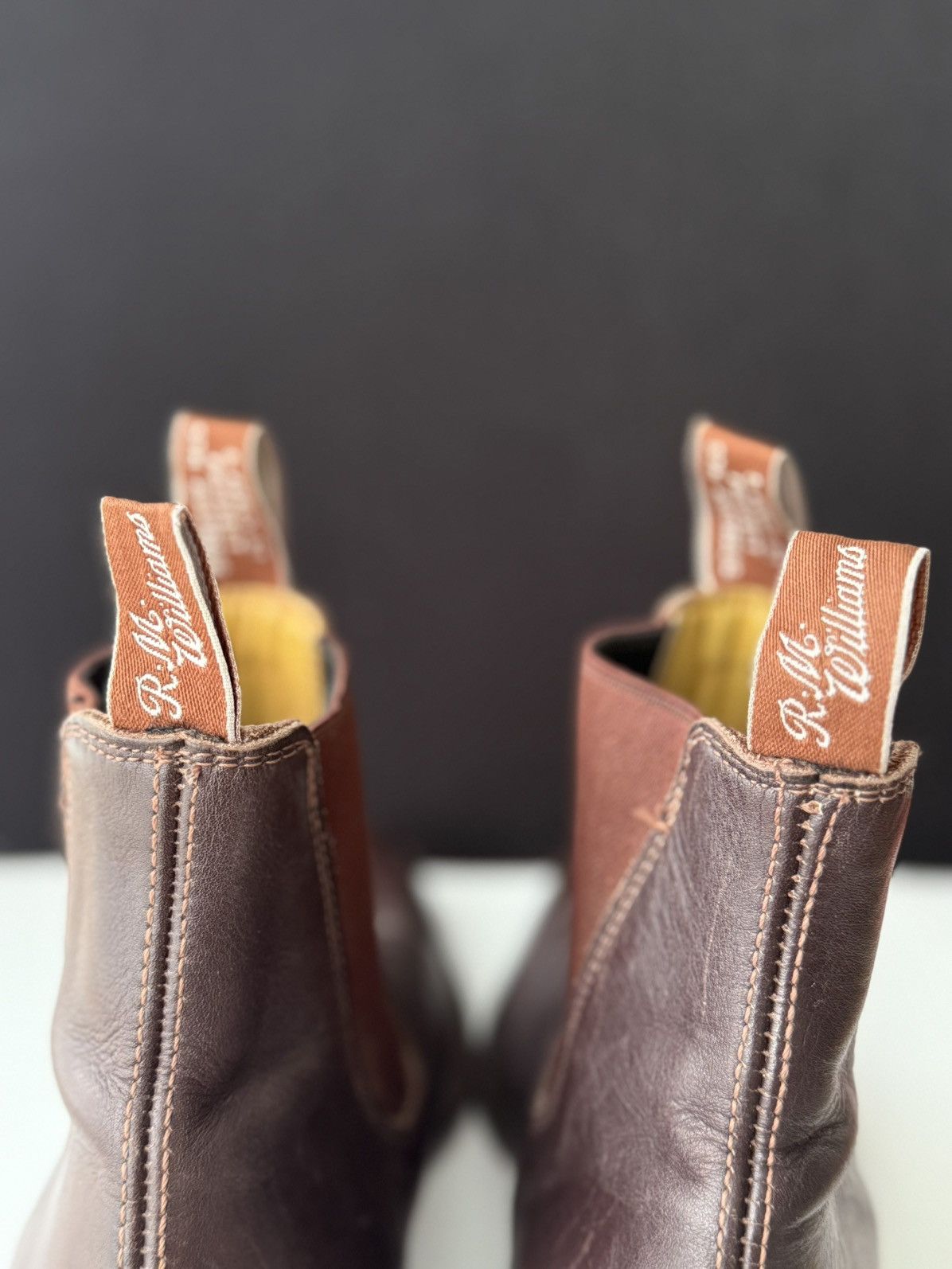 R.M. Williams RM Williams Millicent, Brown leather Chelsea Boots Size 10 Size US 10 / EU 43 - 14 Thumbnail